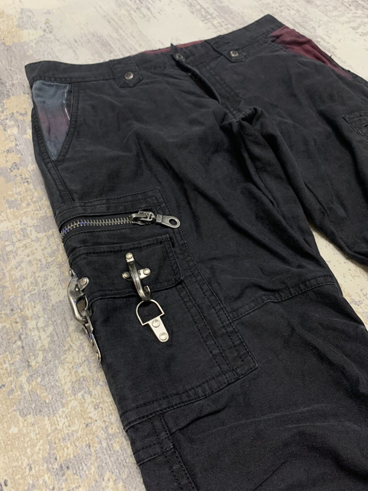 Japanese Brand In The Attic Cyber Y2K Multi-Pocket Bondage Pants Punk 30x32 Size US 30 / EU 46 - 6 Thumbnail