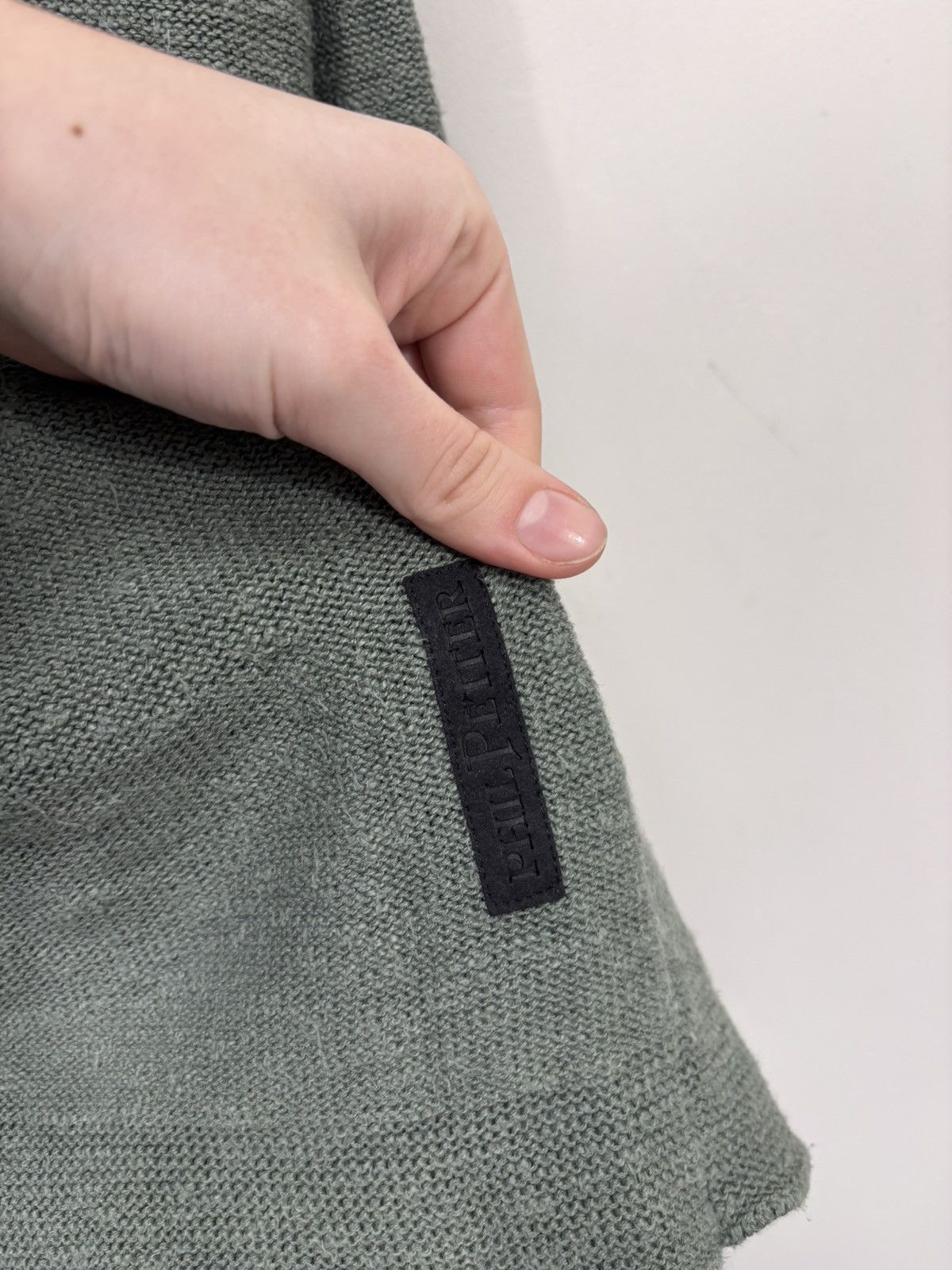 Other Phil Petter Men’s Sage Green Wool Blend Knit Hoodie Size US L / EU 52-54 / 3 - 5 Thumbnail