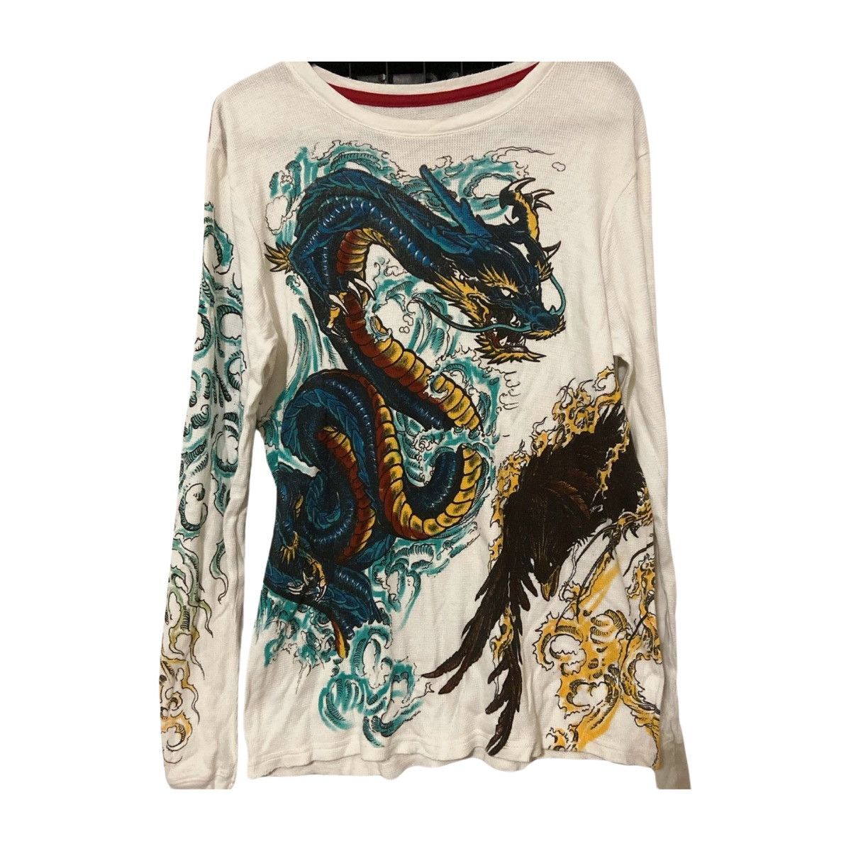 Affliction × Vintage Affliction Waffle Thermal Dragon Kari Barba Limited Ed Size US M / EU 48-50 / 2 - 1 Thumbnail