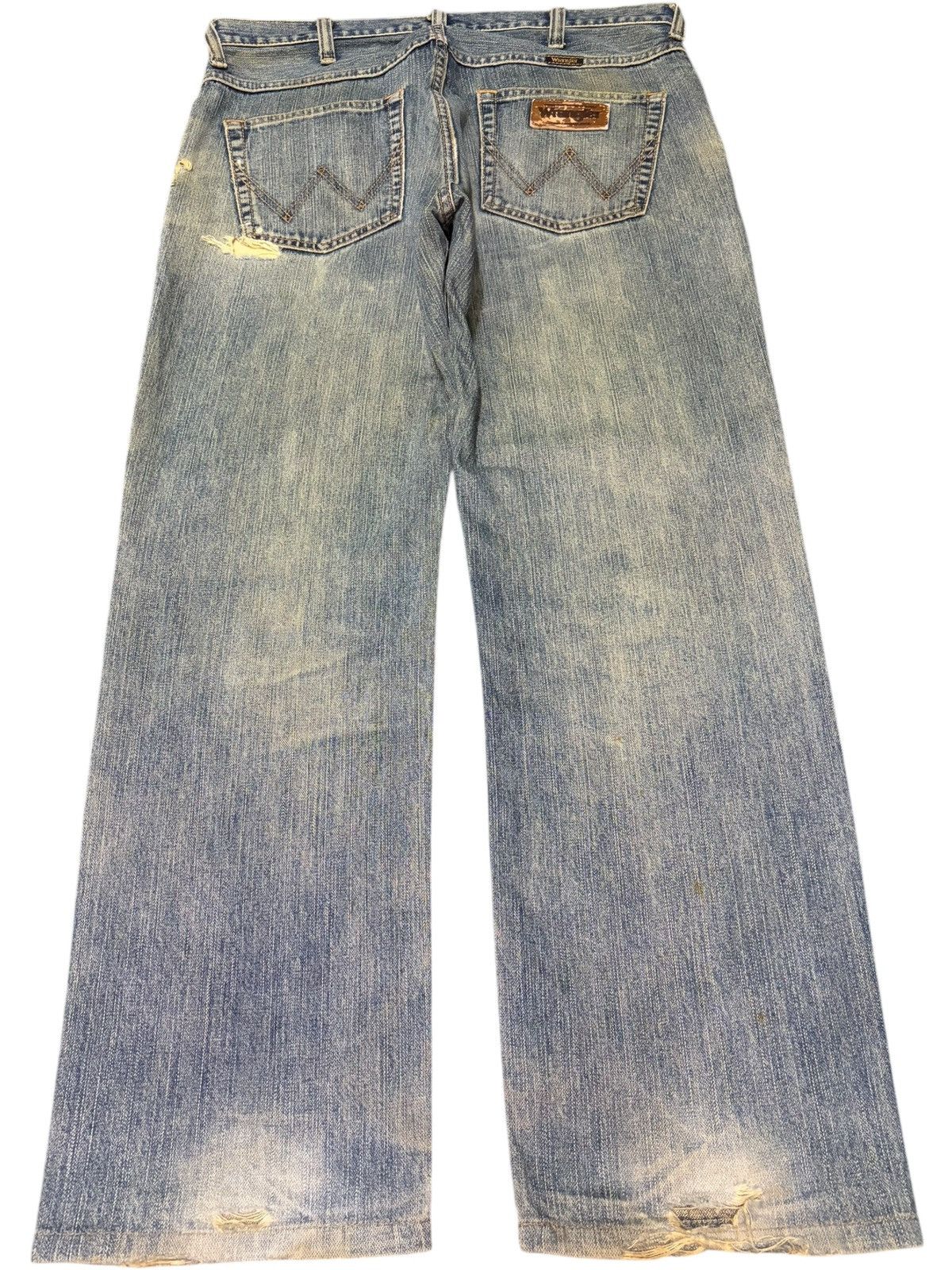 Wrangler Vintage Wrangler Mud Wash Distressed Loose Jeans Size US 35 - 2 Thumbnail