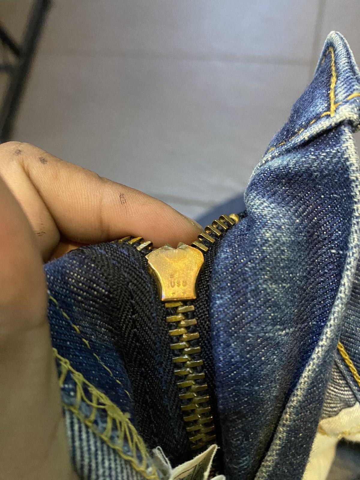 Lee × Vintage Lee Riders Vintage selvedge like buggy Size US 35 - 6 Thumbnail