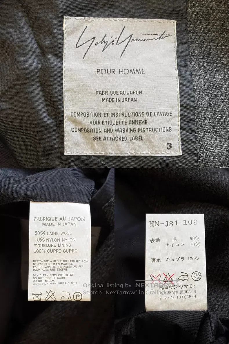 Yohji Yamamoto Yohji Yamamoto Size 3 05aw carved silver button pleated sui Size 40R - 8 Thumbnail