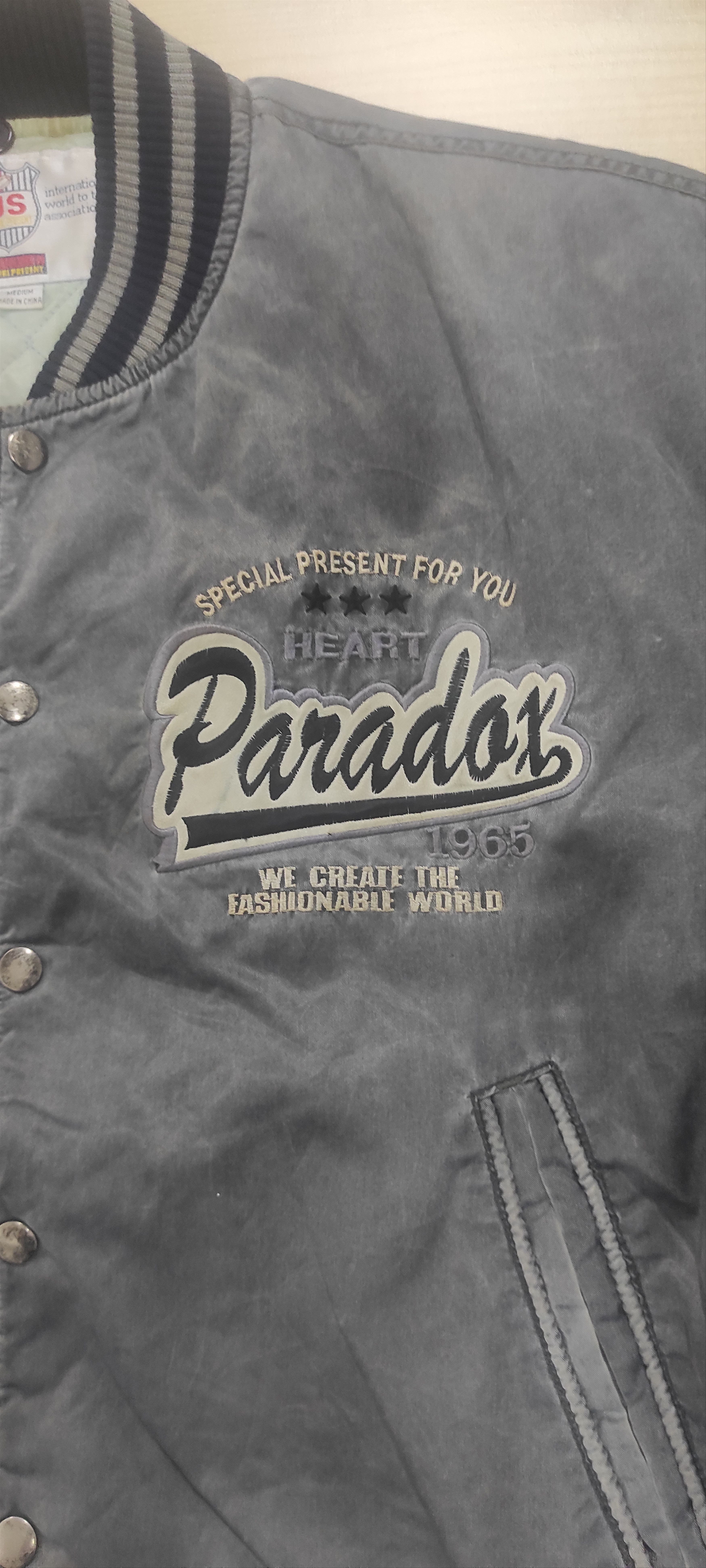 Japanese Brand Paradox Heart Varsity Jacket Size US M / EU 48-50 / 2 - 8 Thumbnail