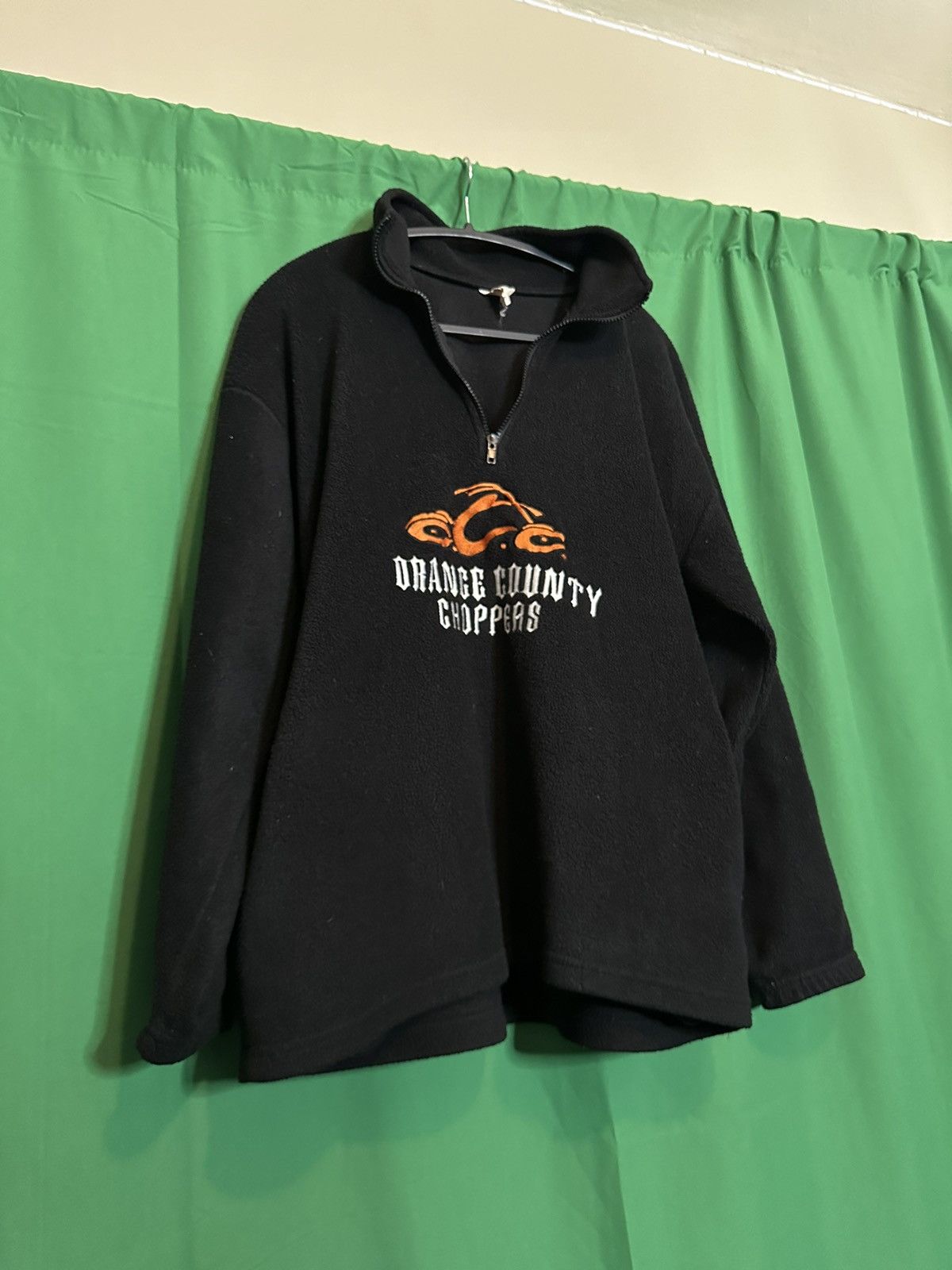 Vintage ORANGE COUNTY CHOPPERS vintage USA-made black fleece Size US M / EU 48-50 / 2 - 11 Thumbnail