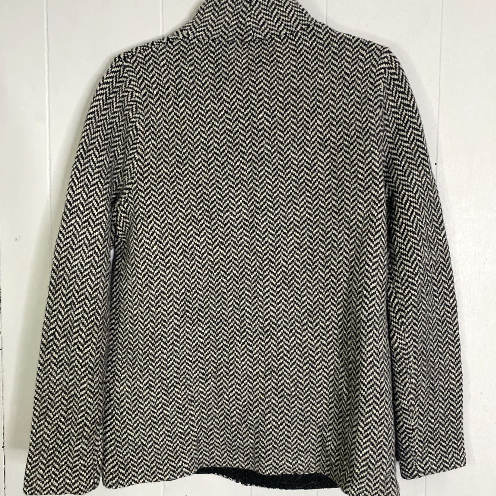 Ralph Lauren Lauren Ralph Lauren Jacket Herringbone Zip Front Wool Gray Wool/Poly Lambswool Petite P/P Women Winter 90s? Size XXS / US 00 / IT 34 - 3 Thumbnail