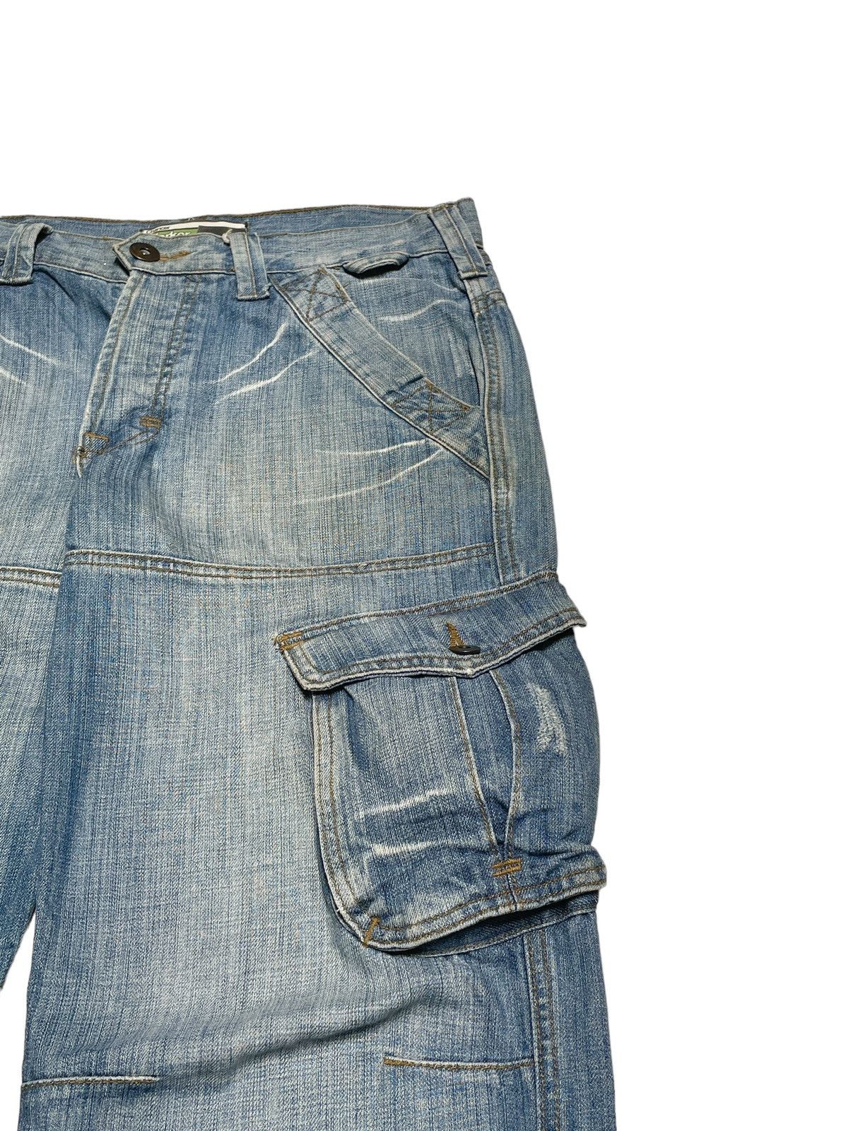 If Six Was Nine × Japanese Brand Rare Design Vintage Brand Chancer Tactical Baggy Jeans 2000s Size US 32 / EU 48 - 6 Thumbnail