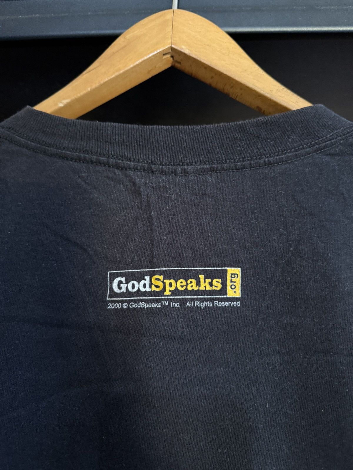 Vintage Thrashed Vintage 90s God Speaks Sun Faded Tee Size US XL / EU 56 / 4 - 10 Thumbnail