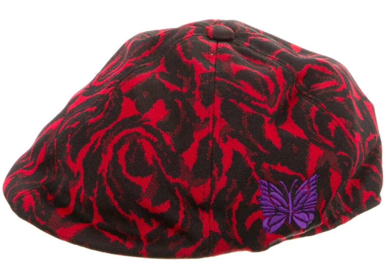 Baracuta × Needles Needles X Baracuta Butterfly Jacquard Beret Newsboy Cap  | Grailed