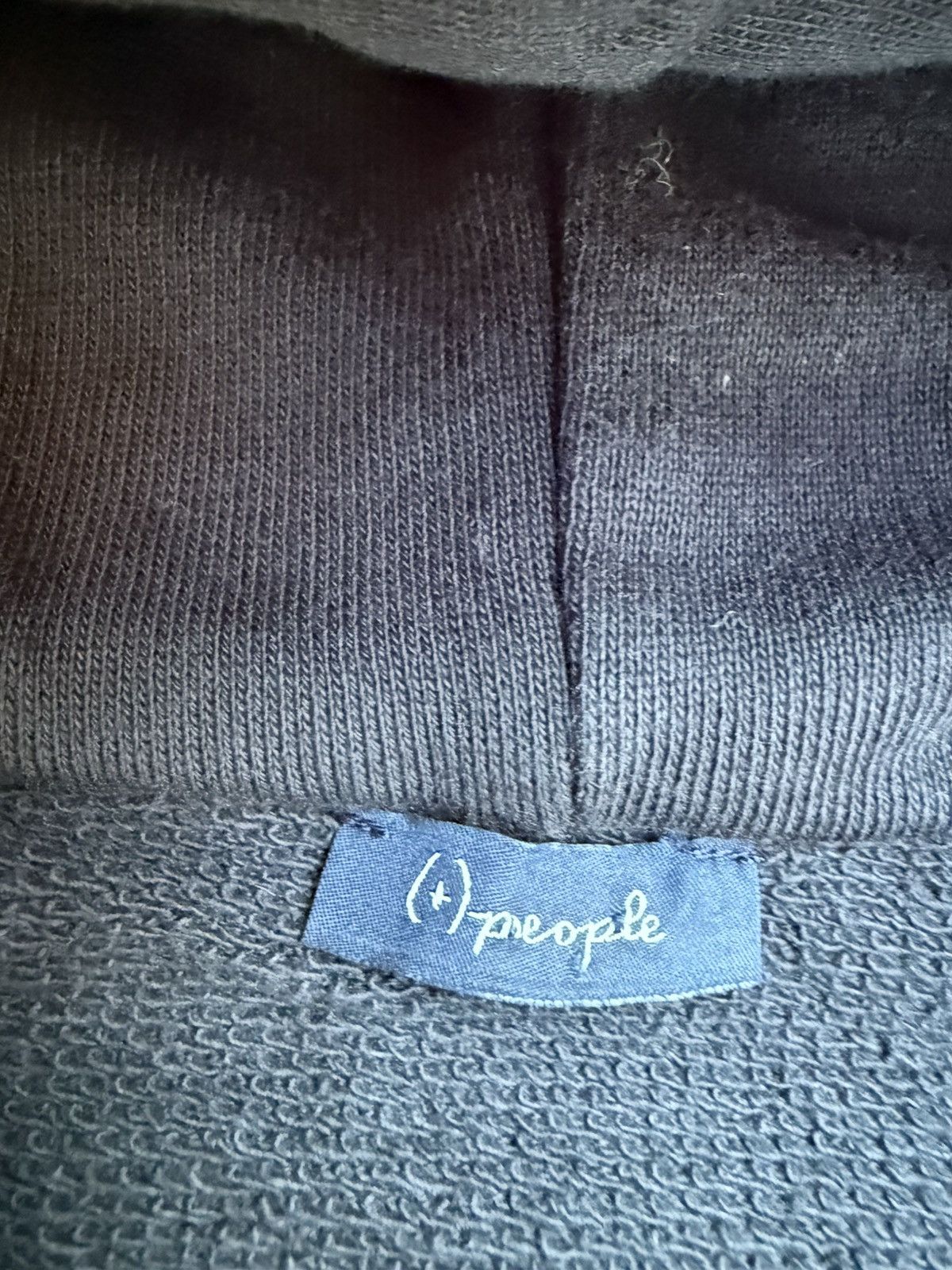 (+)PEOPLE Rare (+)People Blue Zip Up Hoodie Sweater with green accents Size US L / EU 52-54 / 3 - 5 Thumbnail