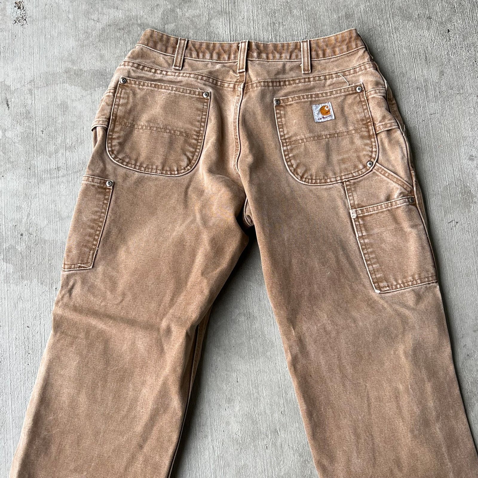 Carhartt × Vintage Carhartt brown WOMENS double knee work wear carpenter pants Size US 30 / EU 46 - 6 Thumbnail