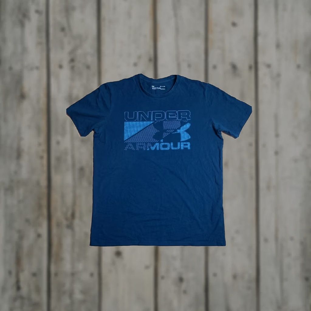 Under Armour Under Armour Loose Fit Activewear T-Shirt Adult Medium Blue Mens Size US M / EU 48-50 / 2 - 1 Thumbnail