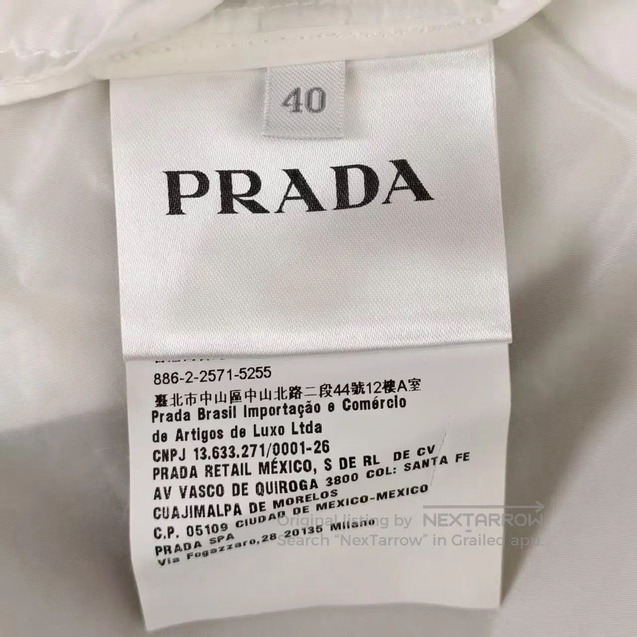 Prada Prada White Triangle Logo Zip Hoodie Jacket| Size S / US 4 / IT 40 - 6 Thumbnail