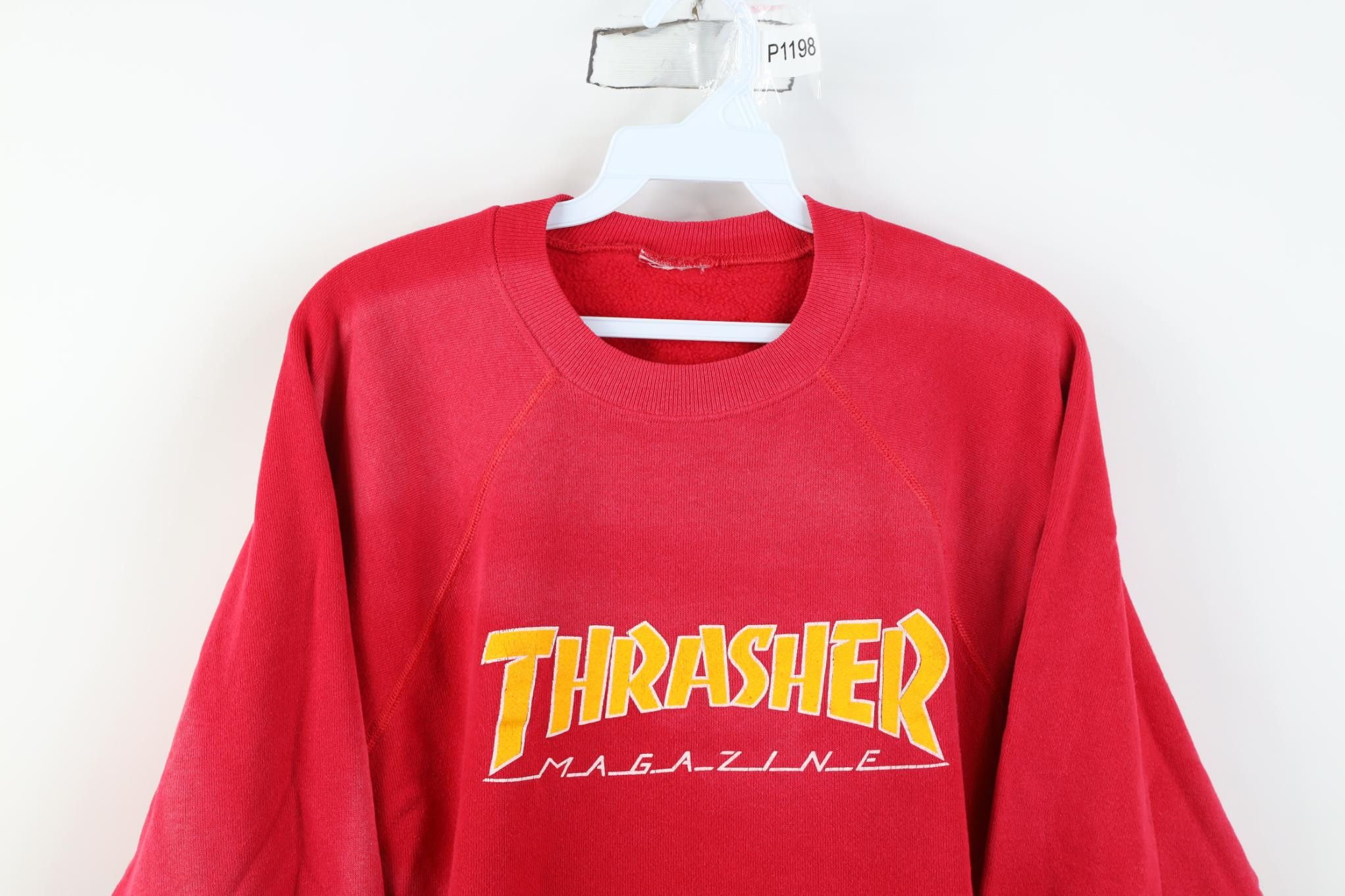 Vintage Vintage 80s Original Thrasher Magazine Skateboard Sweatshirt Size US M / EU 48-50 / 2 - 2 Thumbnail