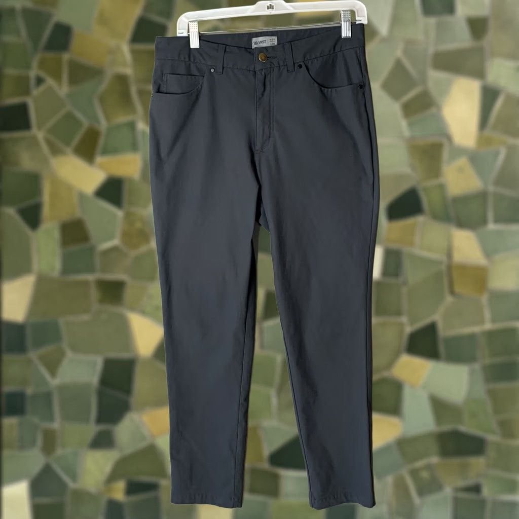Vintage VRST Limitless Pants Mens 31x30 Gray Stretch Fabric Tapered Leg Chino Pants Size US 31 - 1 Thumbnail