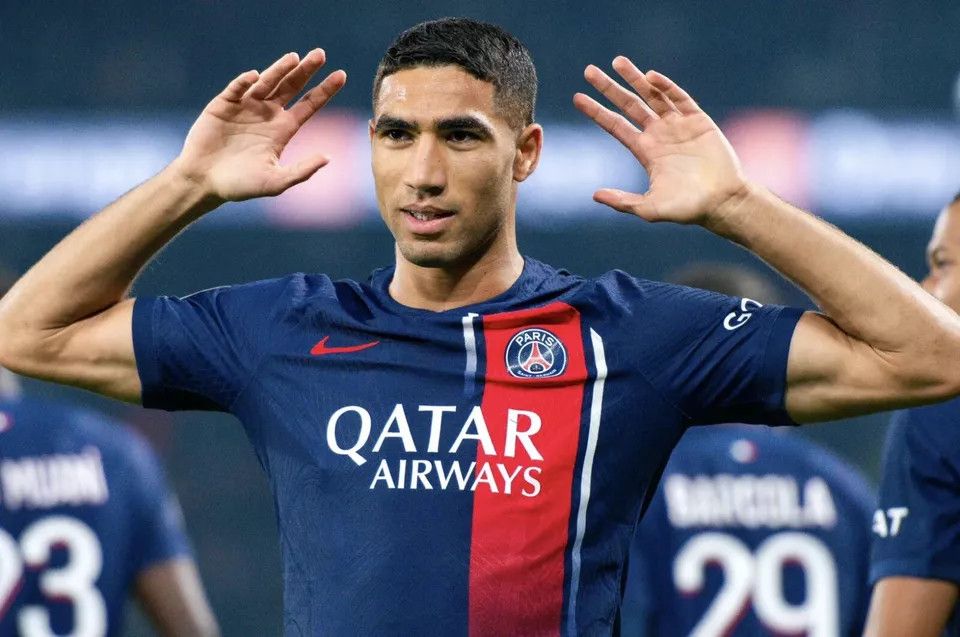 Nike PSG PARIS SAINT-GERMAIN 2023 2024 HAKIMI FOOTBALL SOCCER Size US XXL / EU 58 / 5 - 11 Thumbnail
