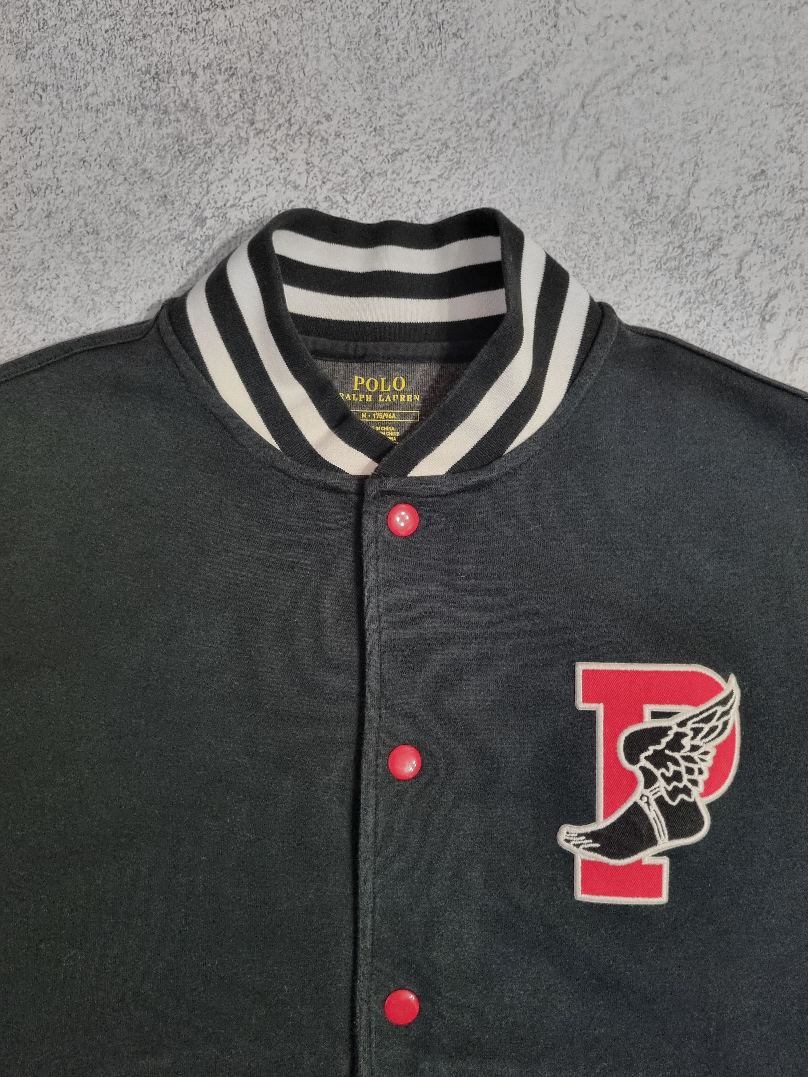 Polo Ralph Lauren × Ralph Lauren Polo Ralph Lauren P-Wing Patch Baseball Bomber Jacket Size US M / EU 48-50 / 2 - 5 Thumbnail