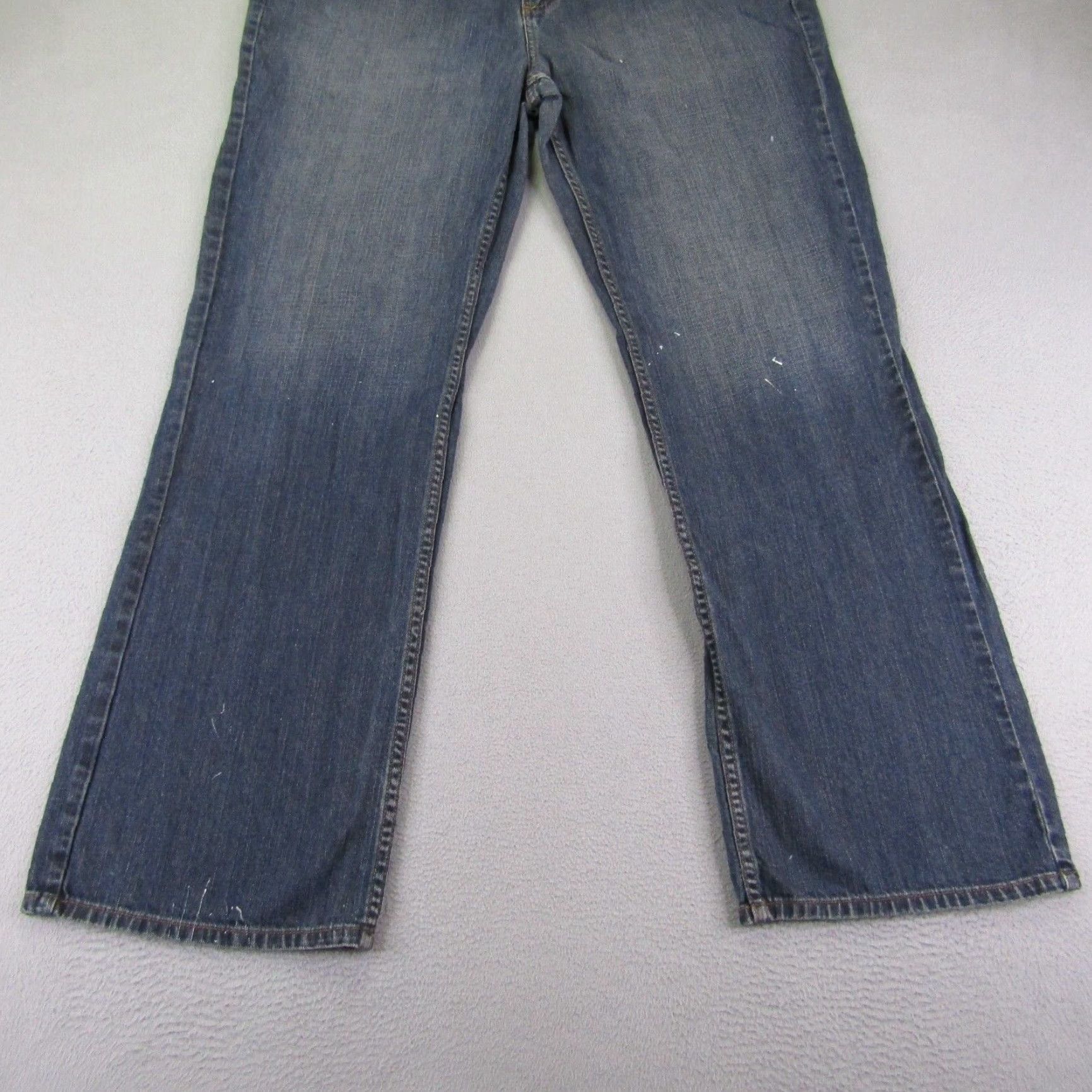 Anchor Blue VINTAGE Anchor Blue Denim Jeans Mens 38x34 Straight Leg Regular Fit Cotton Outdoor Grunge 90s Mens Size US 39 - 3 Thumbnail