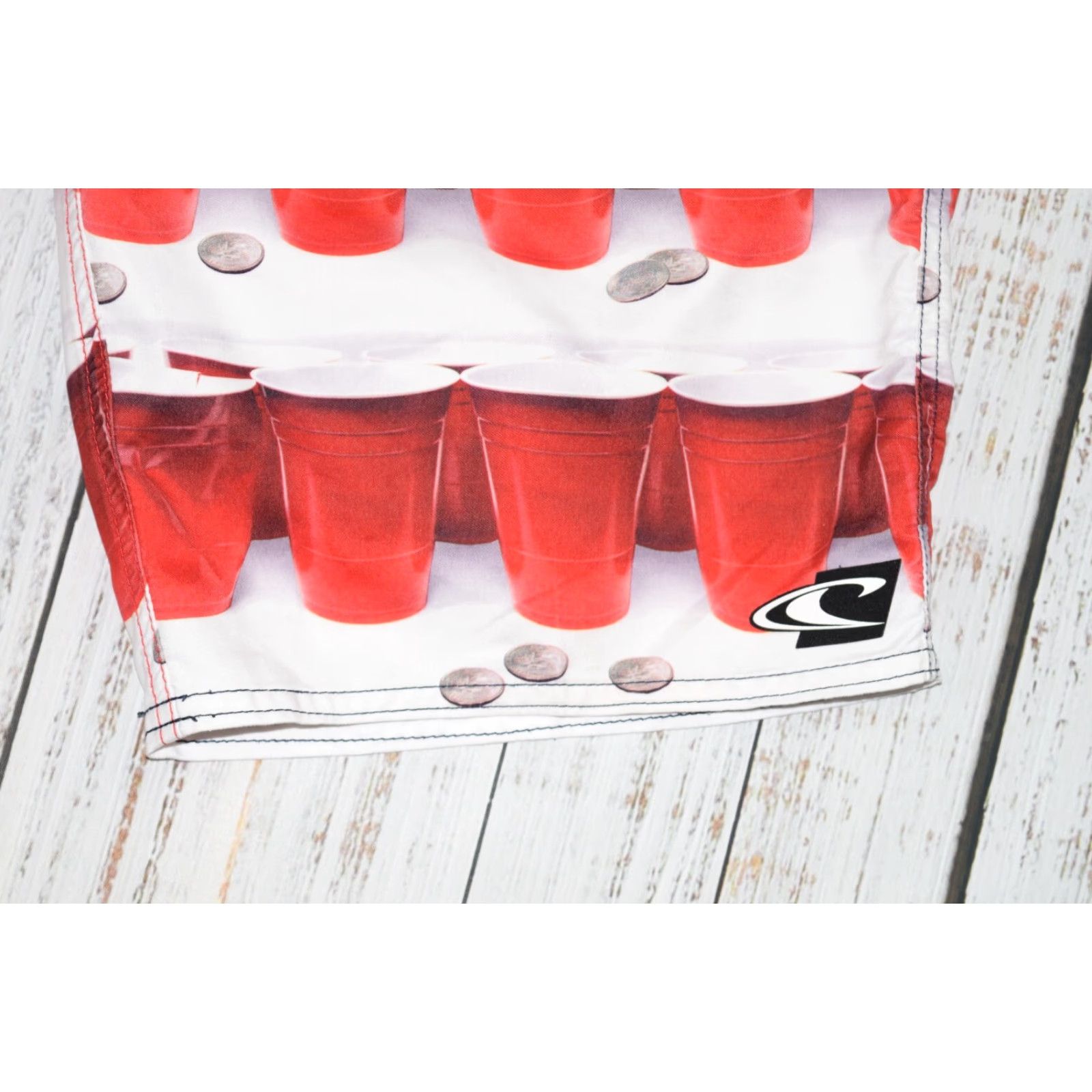 O'Neill O'Neill Hyperfreak BPARD Shorts Mens SZ 32 Red USA Independence Day 4th Beer Pong Size US 32 / EU 48 - 2 Thumbnail