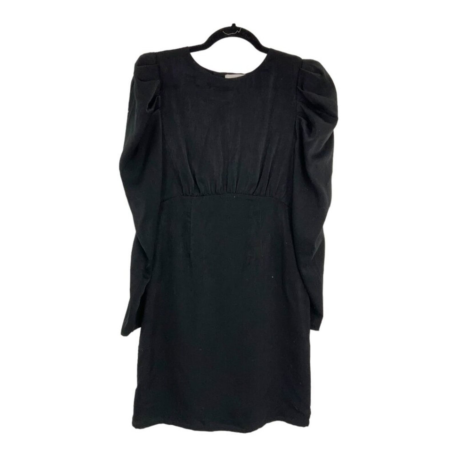 Other Chelsea28 Long Sleeve Satin Minidress Black Small NWOT $79 Size S / US 4 / IT 40 - 3 Thumbnail