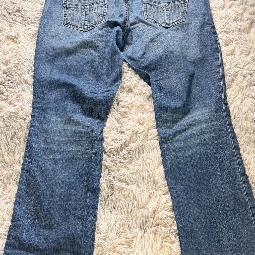 American Stitch American Eagle 77 Straight Jeans Distressed Size 14 Regular Size 36" / US 14 / IT 50 - 4 Thumbnail