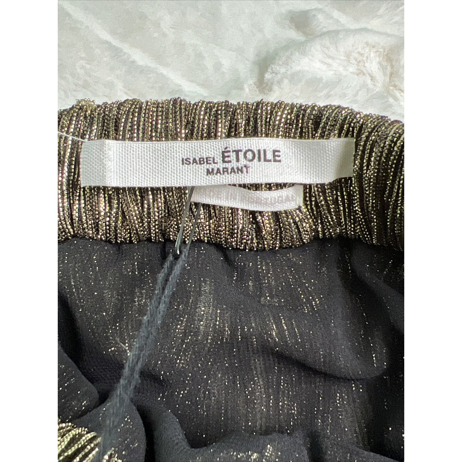 Isabel Marant ISABEL MARANT-Etoile Mini Skirt-Dore/Gold-Size 36-W/Tag’s Size 26" / US 2 / IT 38 - 10 Thumbnail