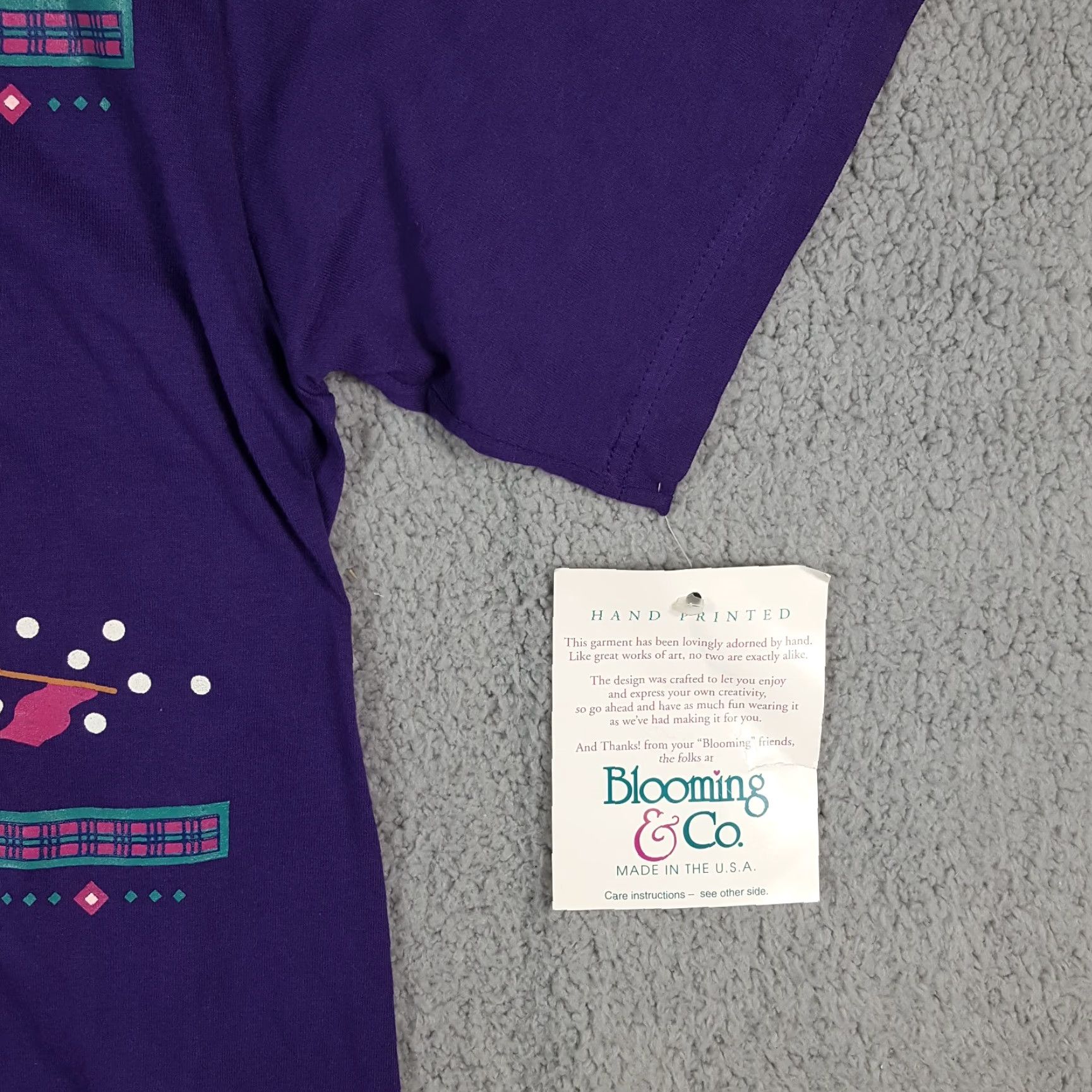 Vintage VINTAGE Blooming & Co 90s Bloodhound Golf Collared T-Shirt Size Small Purple Mens Size US S / EU 44-46 / 1 - 3 Thumbnail