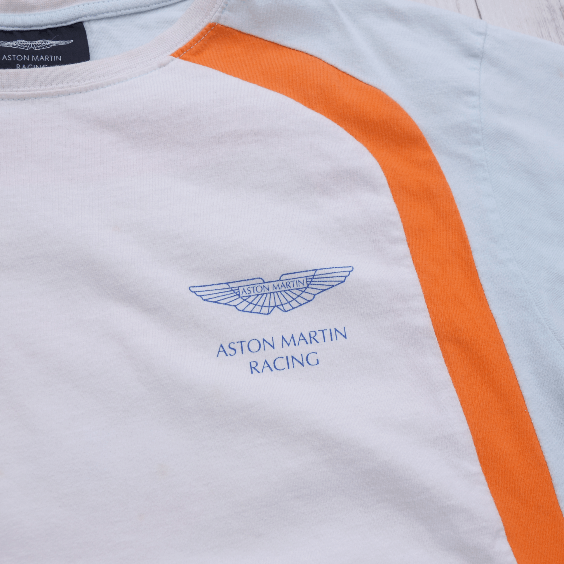Vintage Aston Martin Racing Team T-Shirt Tee Gulf Rare Vintage XL-L Size US XL / EU 56 / 4 - 6 Thumbnail