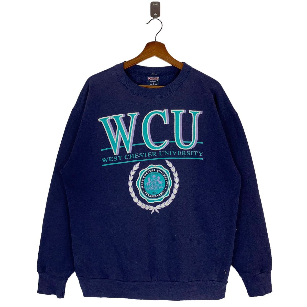 Vintage Vintage 90s West Chester University Pennsylvania Crewneck Size US XL / EU 56 / 4 - 1 Thumbnail