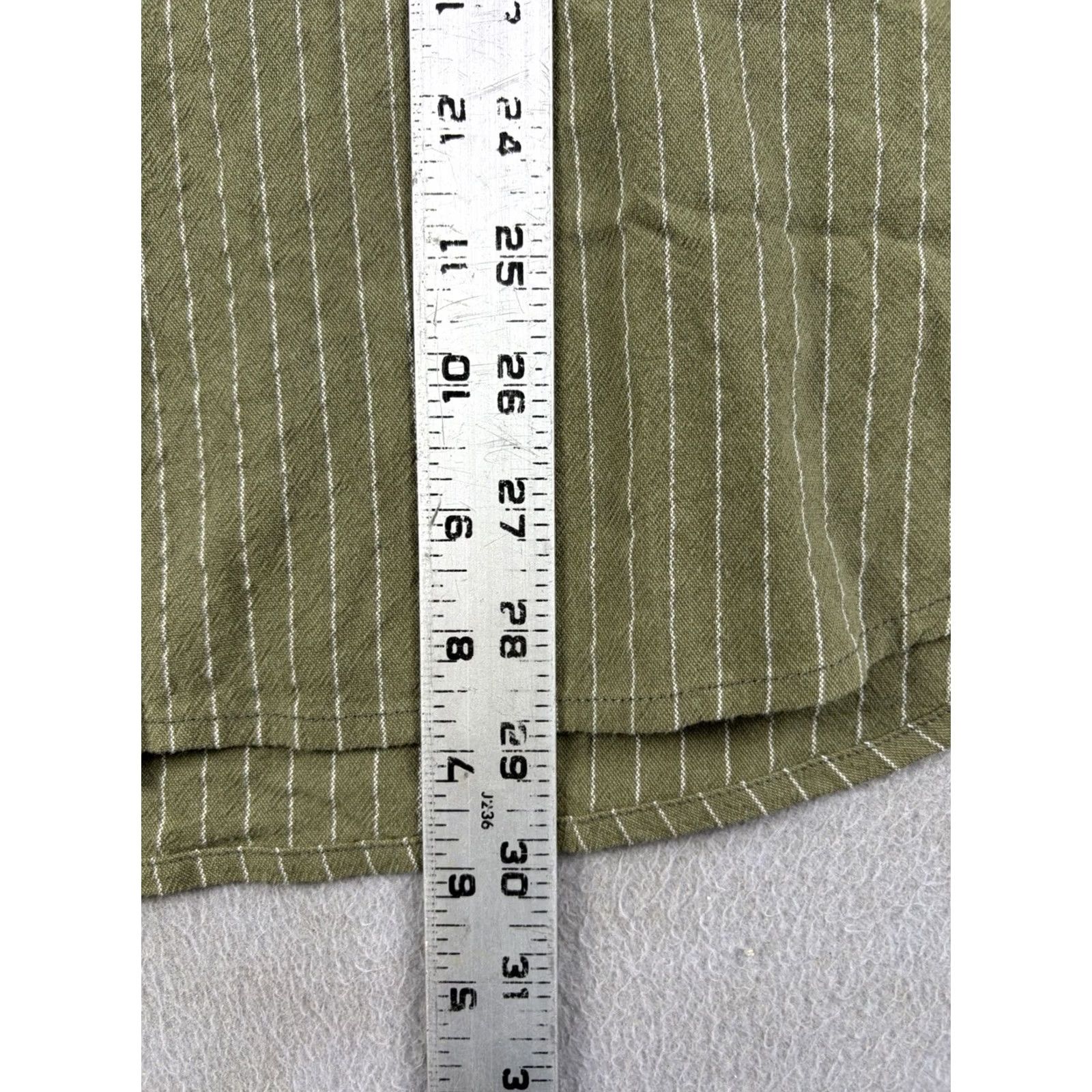 Vintage VINTAGE J. Peterman Shirt Men L Green Button-Up Cotton Linen Long Sleeve Button-Front Collared Solid Preppy Classic Mens Size US L / EU 52-54 / 3 - 7 Thumbnail