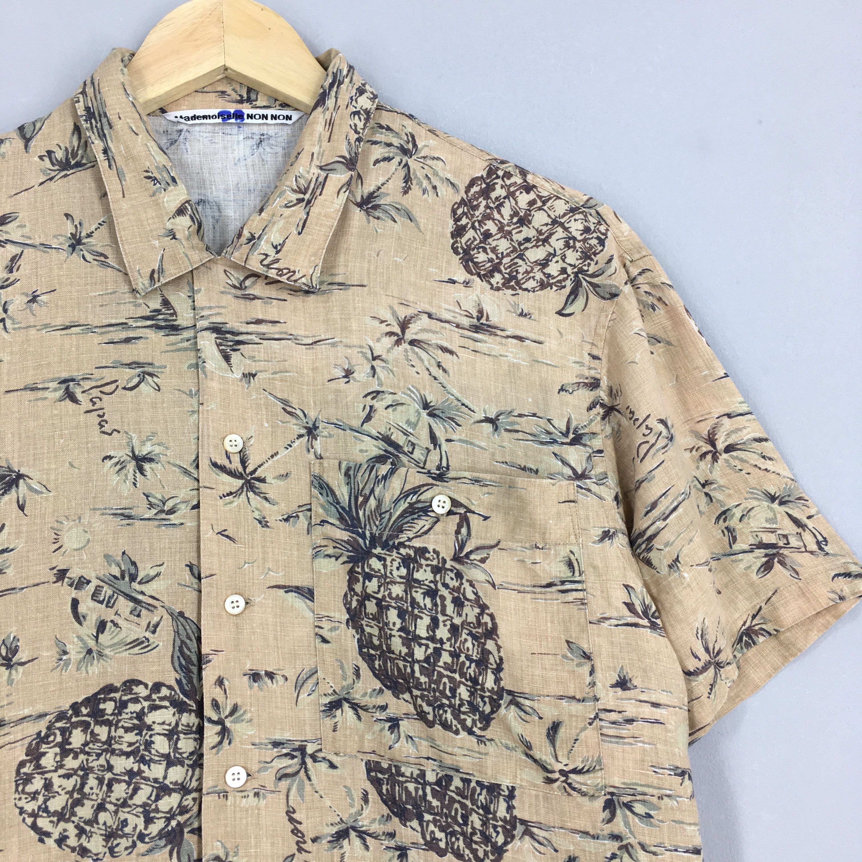 Life's a Beach Vintage Hawaiian Pineapples Aloha Tropical Shirt Medium Size US M / EU 48-50 / 2 - 2 Thumbnail