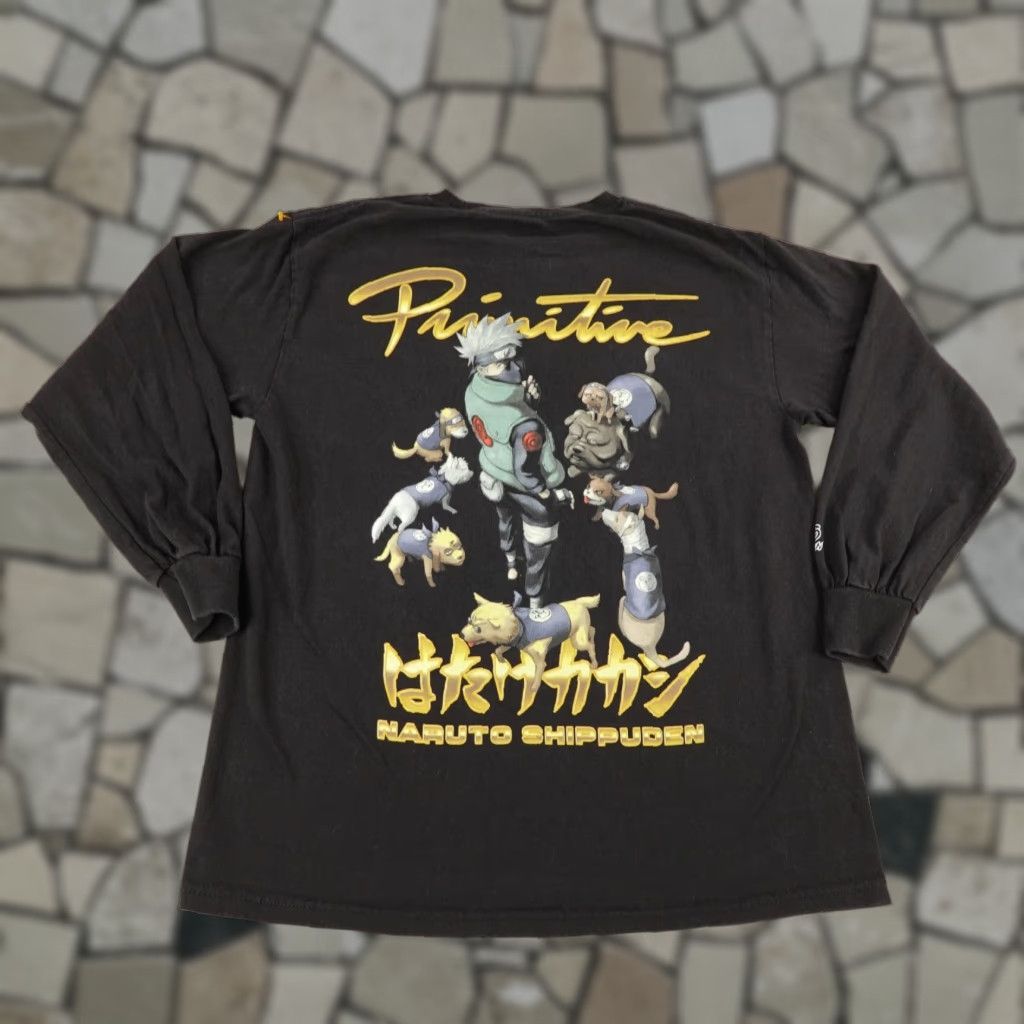 Primitive Primitive Apparel Naruto T-Shirt Men's Medium Black Graphic Print Cotton Crew Neck Anime Skateboarding 90s Size US M / EU 48-50 / 2 - 1 Thumbnail