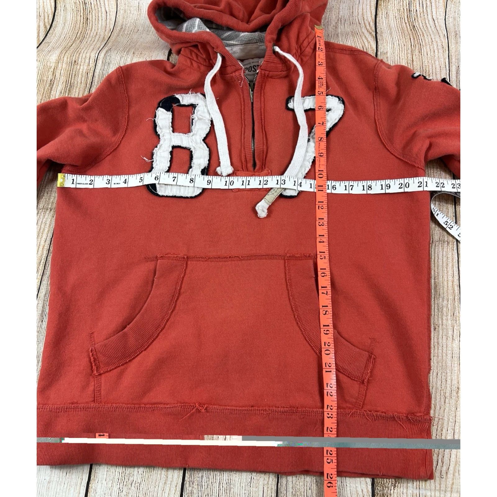 Aeropostale VINTAGE Aeropostale Hoodie Mens Medium Red Embroidered Zip Pullover Hooded Pockets Y2K Heritage 87 Outdoor Classic Size US M / EU 48-50 / 2 - 7 Thumbnail