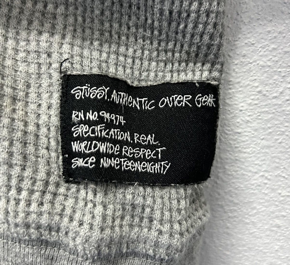 Stussy × Vintage Vintage Stussy 90s Authentic Outer Gear hoodie Size US M / EU 48-50 / 2 - 7 Thumbnail