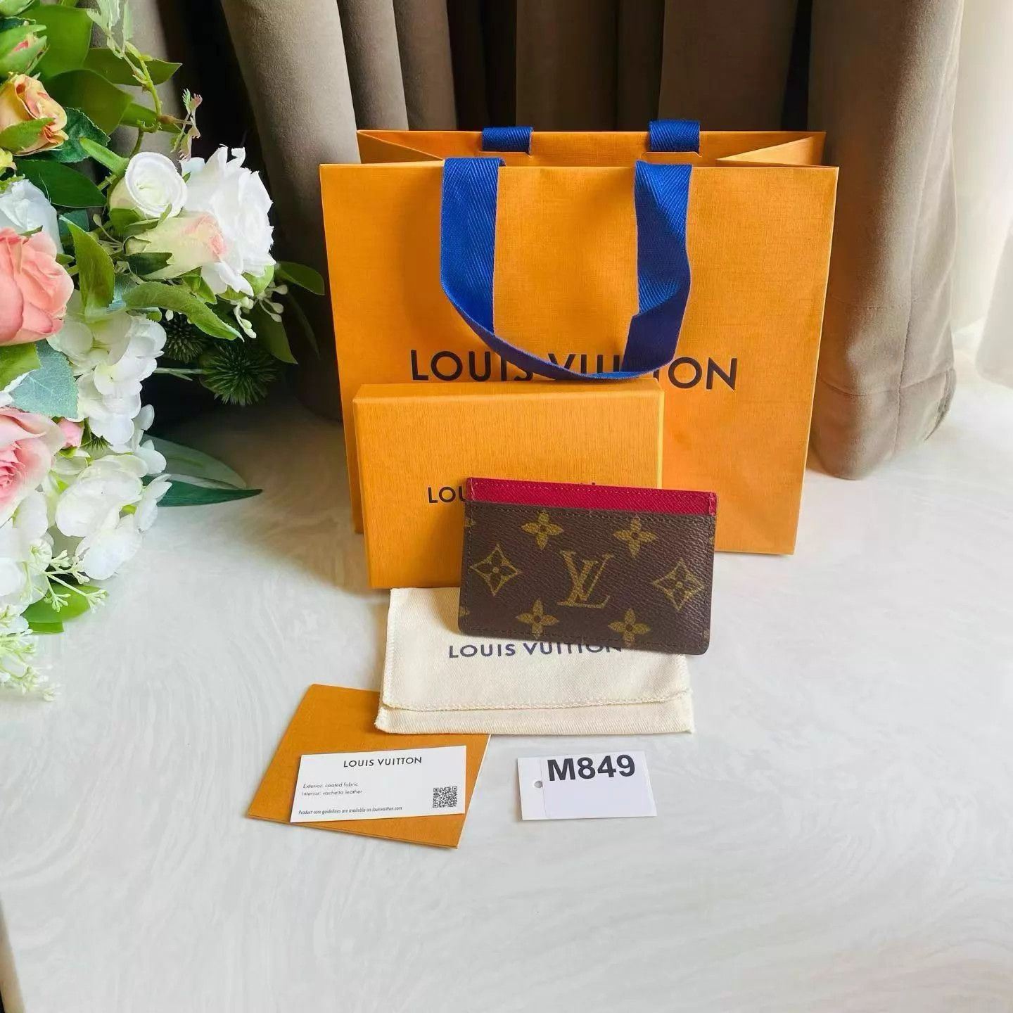 Louis Vuitton LV Brown Monogram Chip Card Holder (Mint, D.B., Box) Size ONE SIZE - 1 Thumbnail