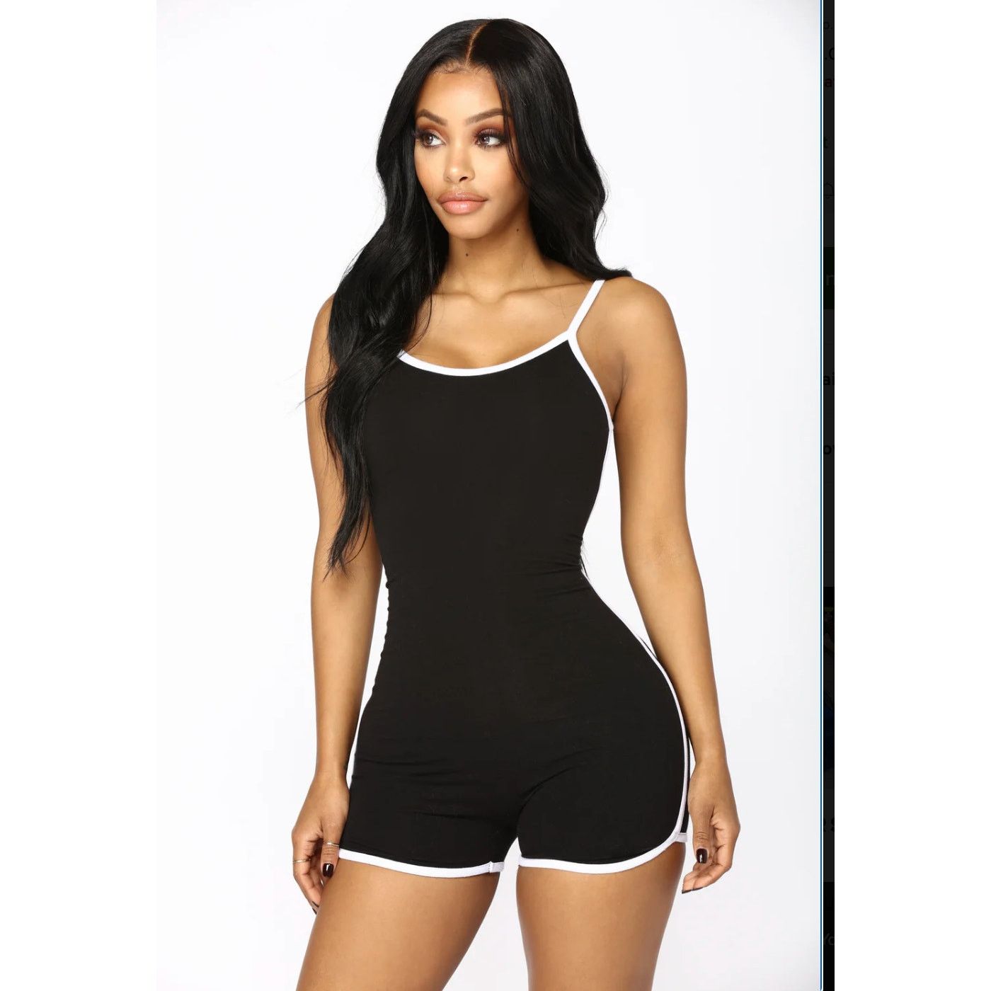 Fashion Nova Fashion Nova Go The Extra Mile Active Cami Romper Sz 1x Size 36" / US 14 / IT 50 - 6 Thumbnail