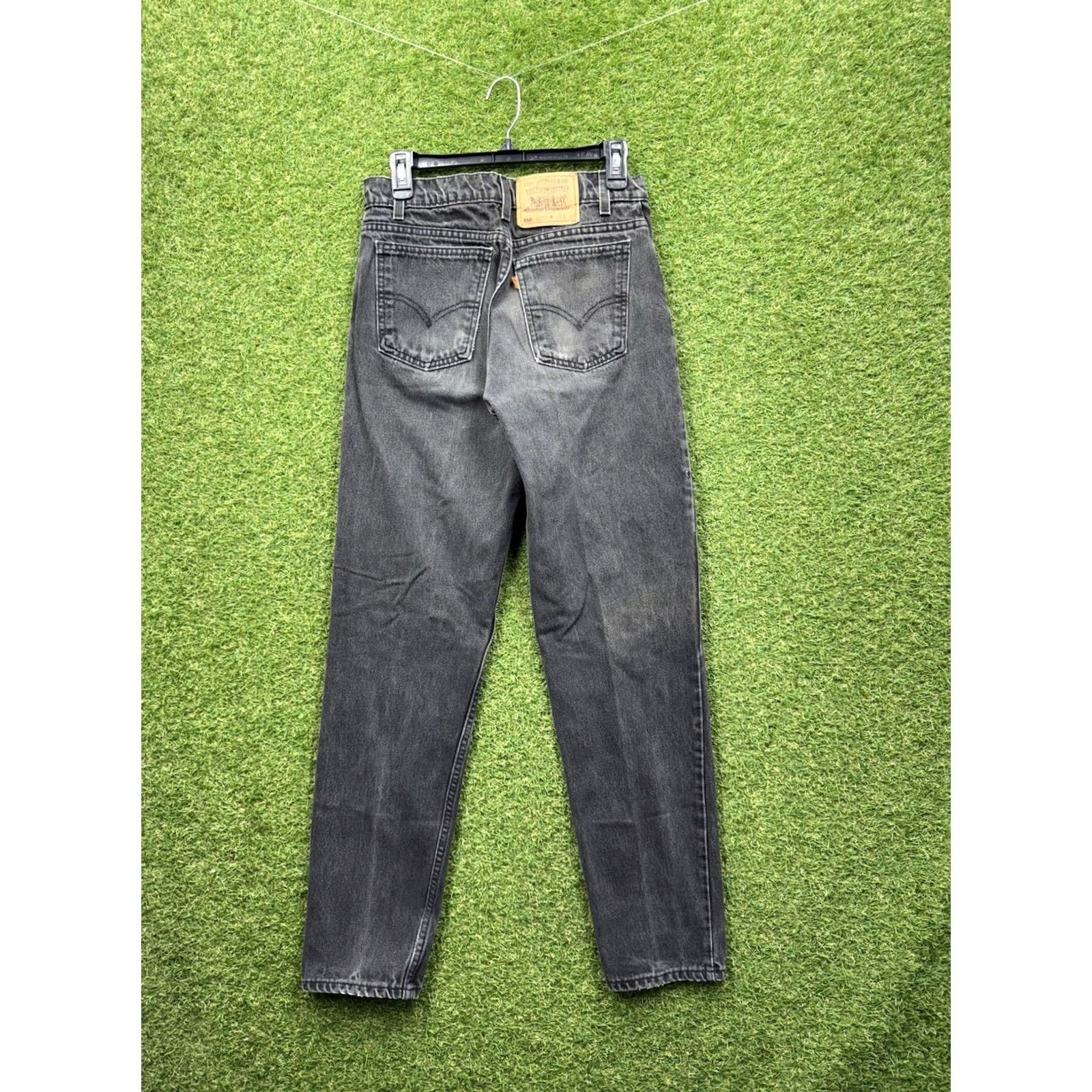Levi's Levi's 550 Jeans Denim Black 30x32 Slim Fit Vintage 90s Grunge Logo Mens Jeans Size US 30 / EU 46 - 2 Thumbnail