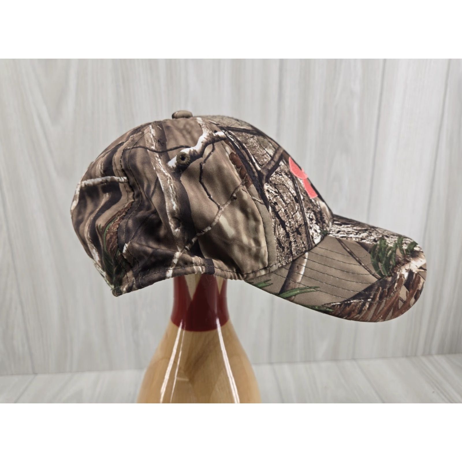 Under Armour VINTAGE Under Armour Pink Logo Camo Hat Womens Adjustable Strapback Brown By UA Womens Adjustable Pink Logo Camo Hat Size ONE SIZE - 5 Thumbnail