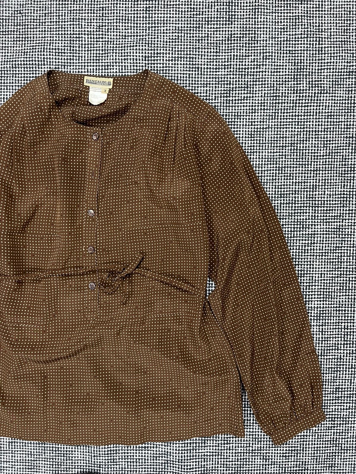 Designer × Vitaliano 80s Pancaldi 100% silk oversized blouse Italian designer Size M / US 6-8 / IT 42-44 - 3 Thumbnail