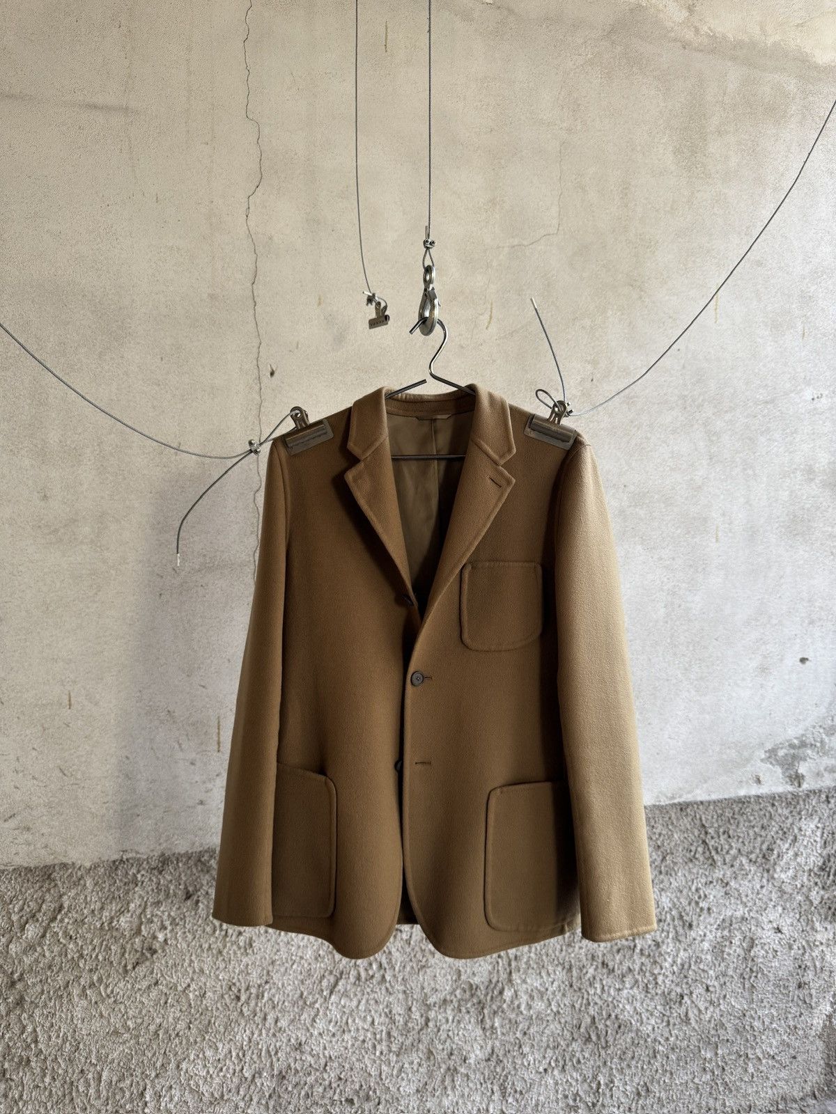 Jil Sander by Raf Simons double wool/cashmere blazer jacket