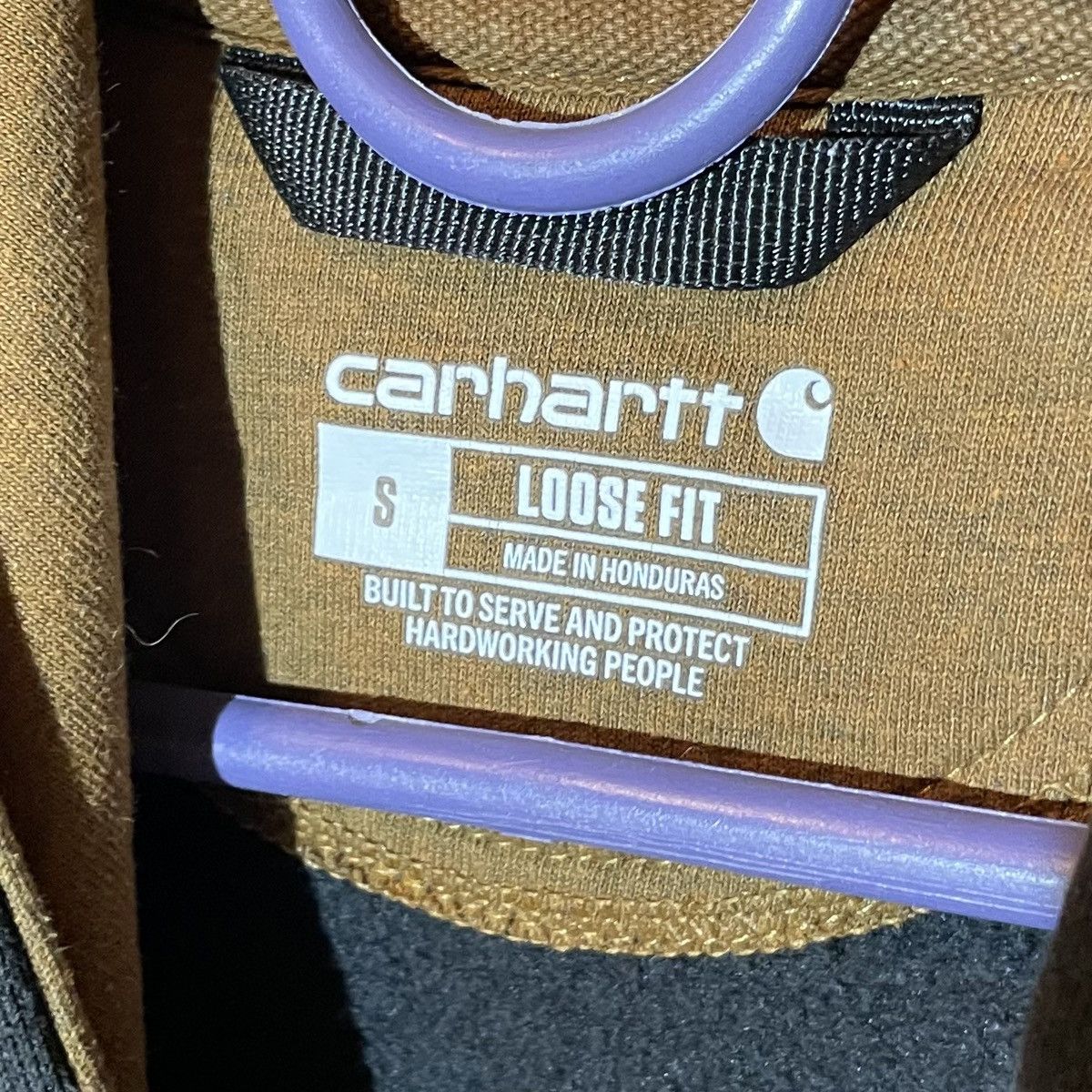 Carhartt Vintage Carhartt Faded Hoodie Small Black Camo Logo Y2K Rare Size US S / EU 44-46 / 1 - 11 Thumbnail