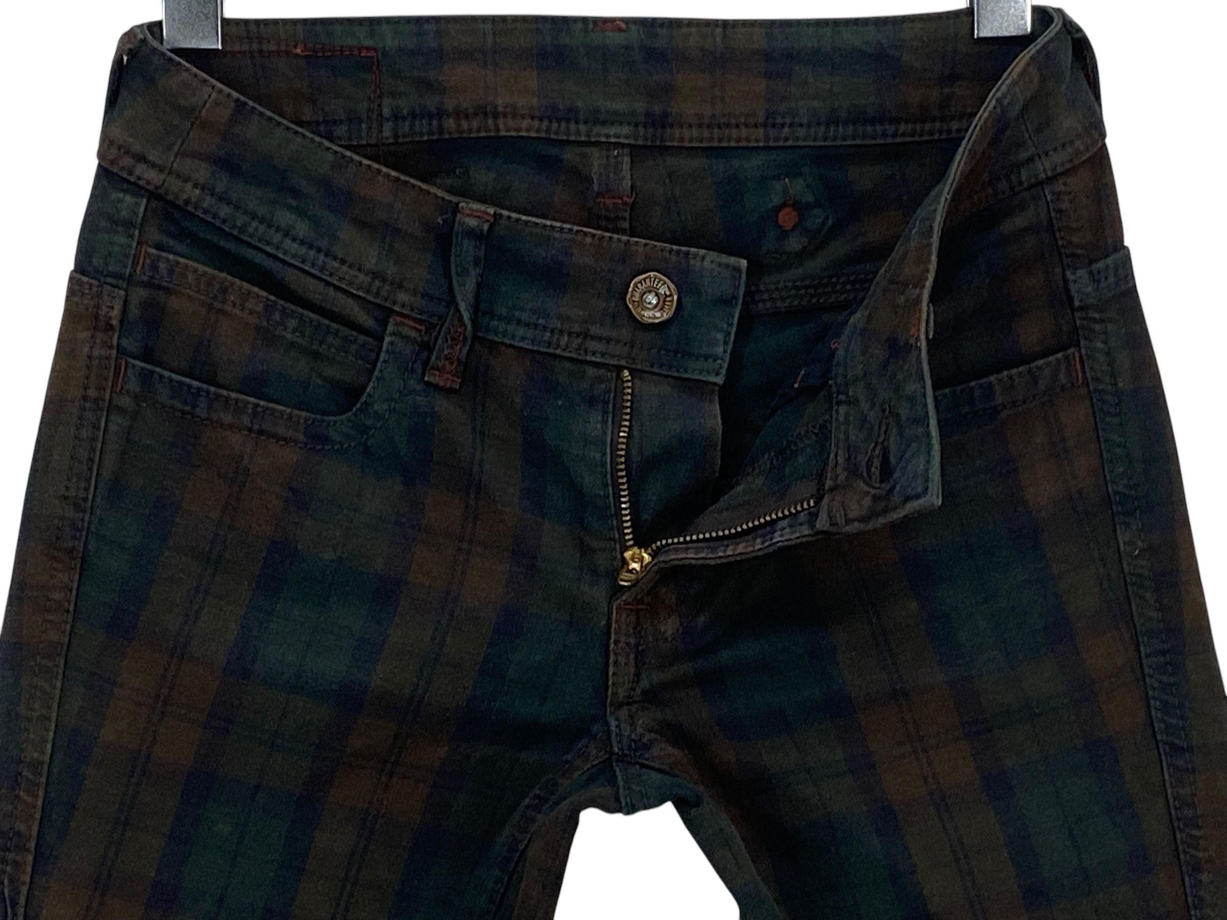 Japanese Brand Betty Smith Checkered Skinny Pants Buckle Back Pants Size 25" / US 0 / IT 36 - 4 Thumbnail