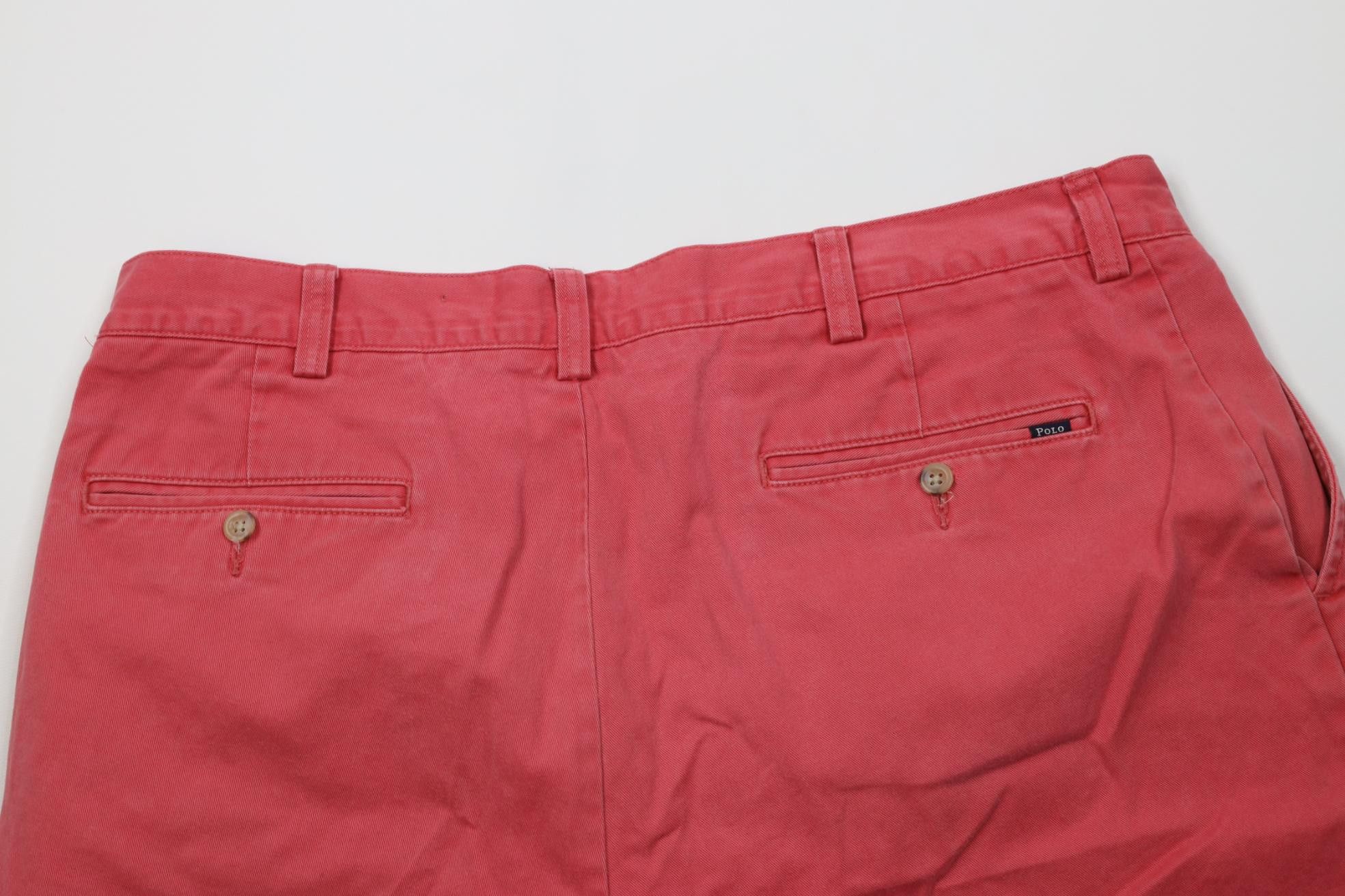Polo Ralph Lauren Vintage Y2K Ralph Lauren Above Knee Chino Golf Shorts Red Size US 36 / EU 52 - 11 Thumbnail