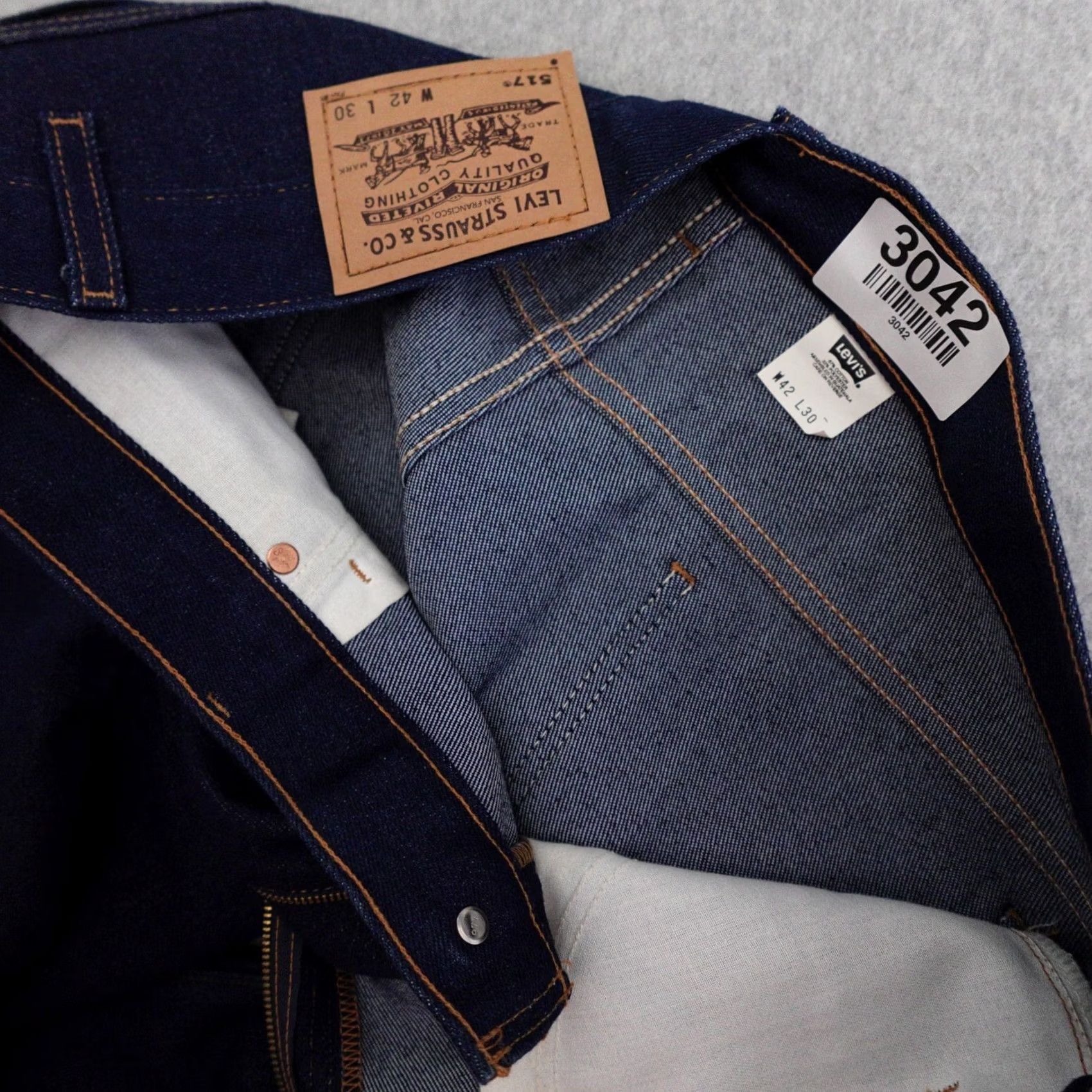 Levi's VINTAGE Levi’s 517 Pants Adult 42 42x28 Blue Denim Jeans Mens Size US 42 / EU 58 - 3 Thumbnail
