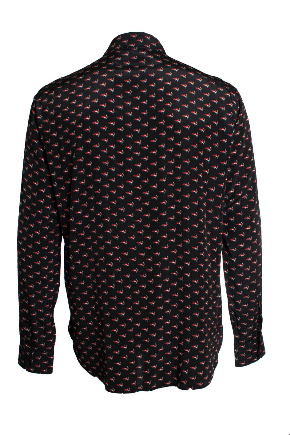 Saint Laurent Paris Saint Laurent, smoking lips heart print shirt 2017 Size US L / EU 52-54 / 3 - 3 Thumbnail