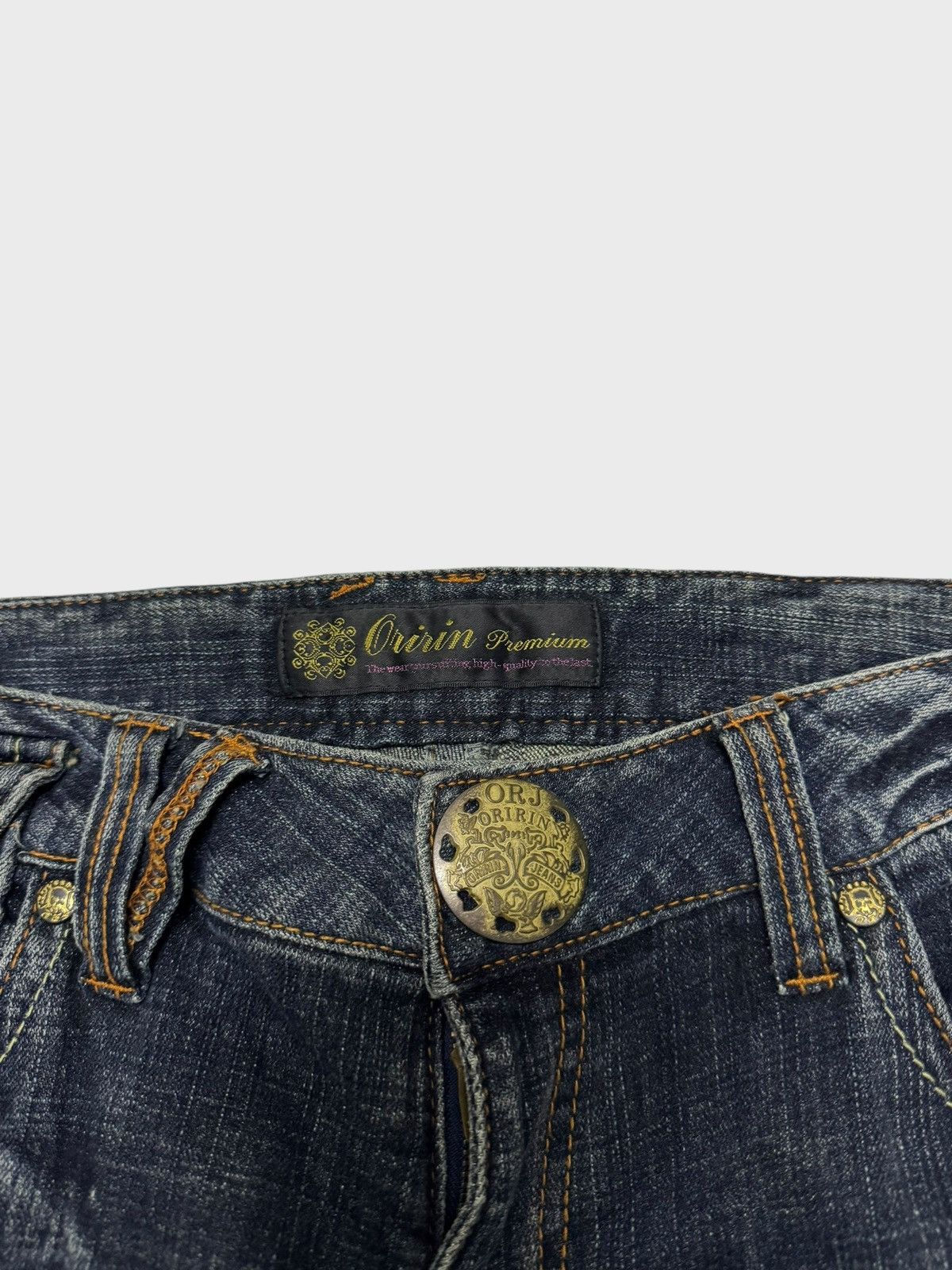 Hysteric Glamour × Le Grande Bleu (L.G.B.) × Vintage FLARE ORIRIN DENIM EMBROIDERY BOOT CUT DENIM Size US 31 - 8 Thumbnail