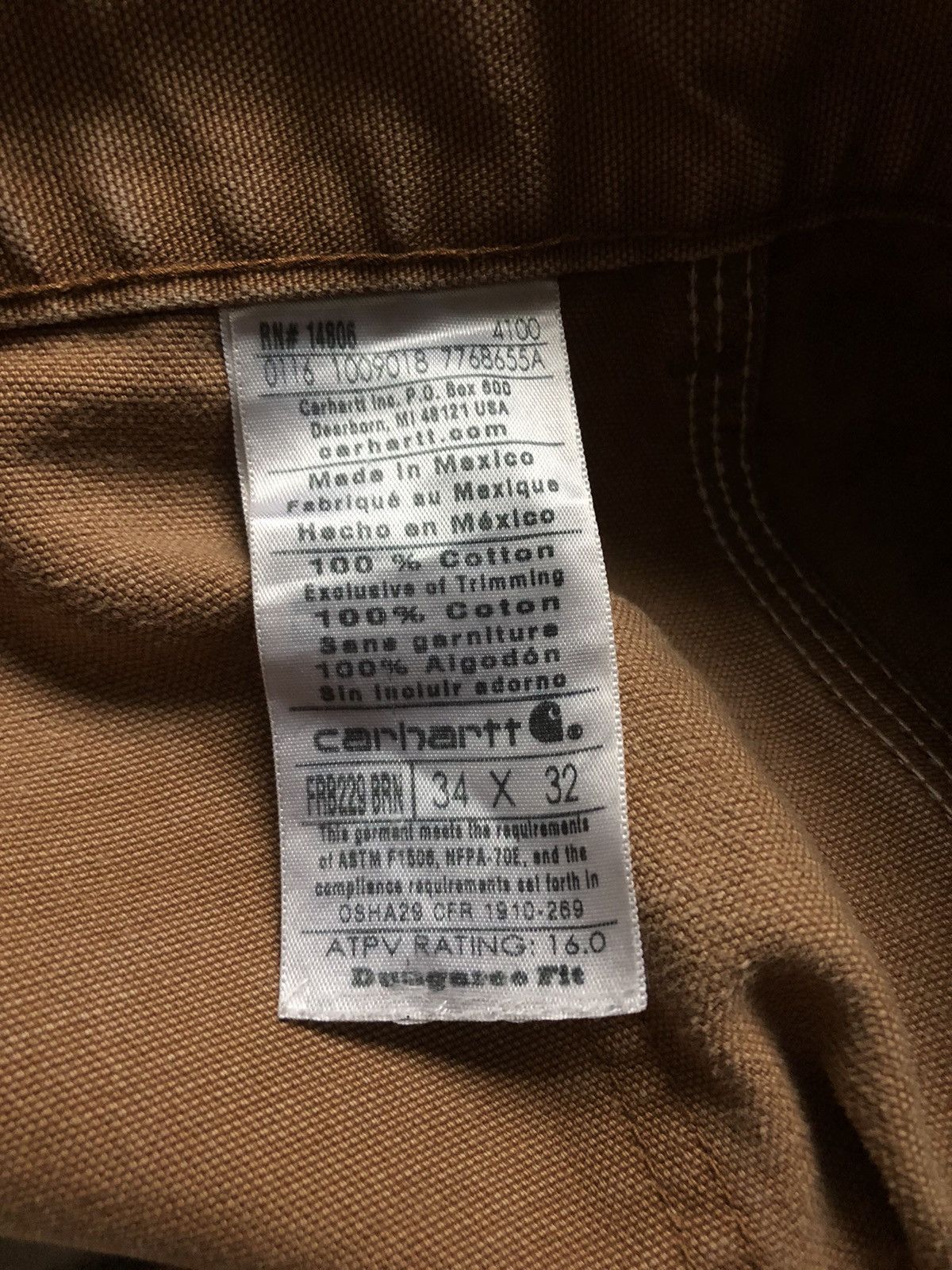 Carhartt × Vintage Vintage Carhartt Carpenter Jeans Faded Distressed Baggy Size US 34 / EU 50 - 11 Thumbnail