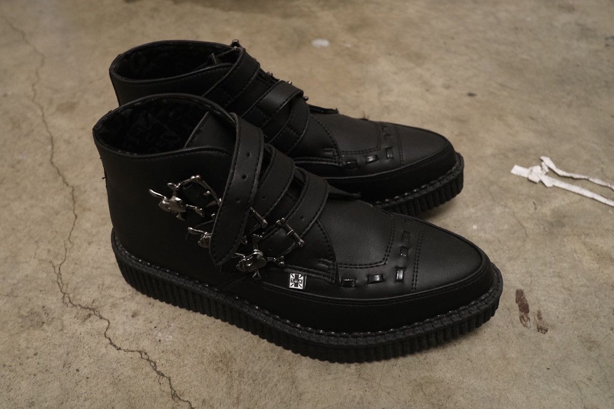 Vivienne Westwood F.U.K Black Punk Zip Creeper Boots Size EU39 Size US 6 / IT 36 - 4 Thumbnail