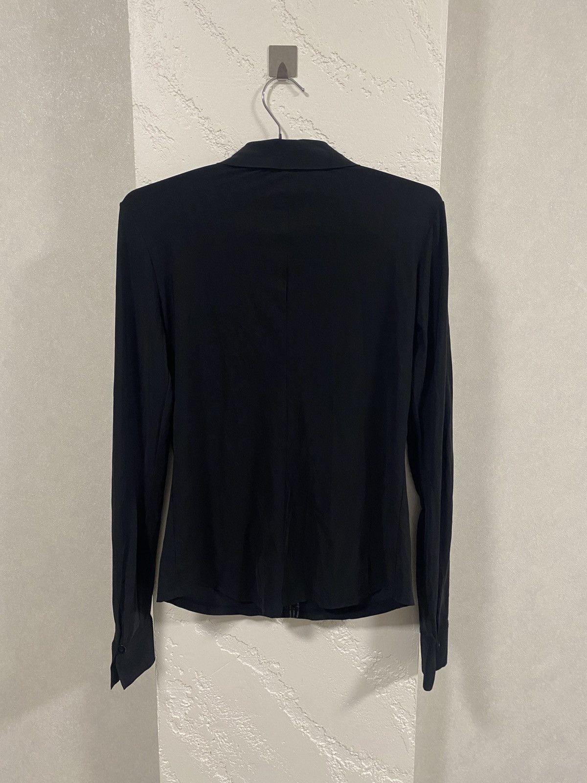 Marithe + Francois Girbaud Marithe + Francois Girbaud Black Blouse Button Shirt Size S / US 4 / IT 40 - 5 Thumbnail