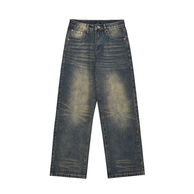 Vintage Men's Retro Loose-Fit Straight Distressed Jeans Size US 32 / EU 48 - 1 Thumbnail