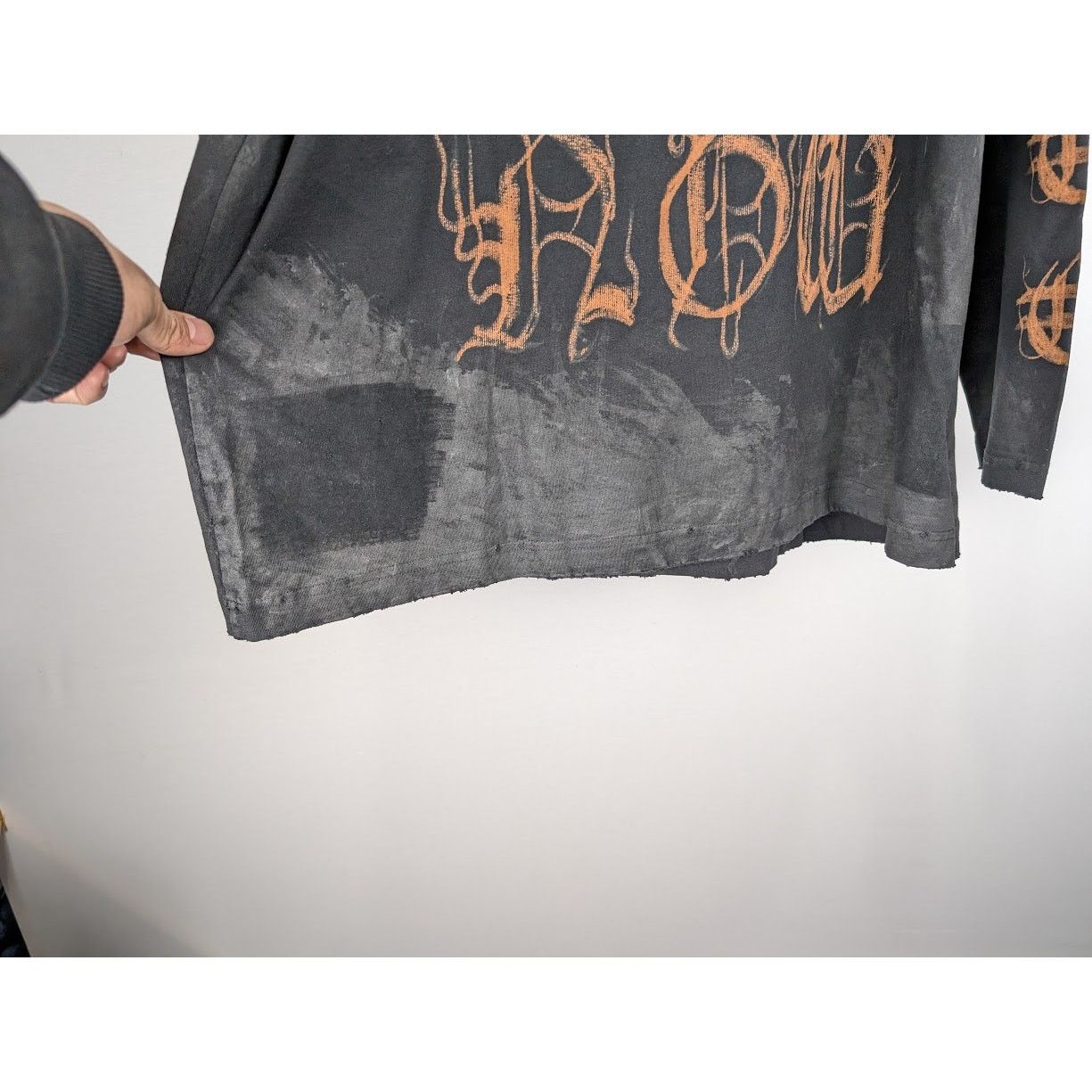 Balenciaga o1rshd1 Long Sleeve T-Shirt in Nero Size US M / EU 48-50 / 2 - 14 Thumbnail